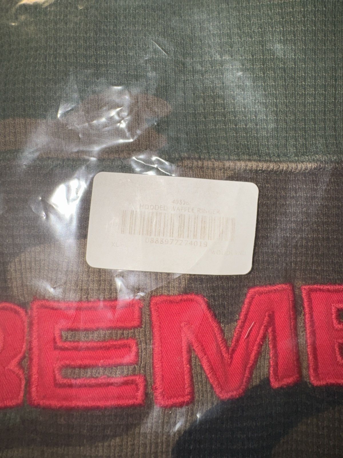 Supreme Supreme Hooded Waffle Ringer FW17 Woodland Camo XL Deadstock Size US XL / EU 56 / 4 - 4 Thumbnail