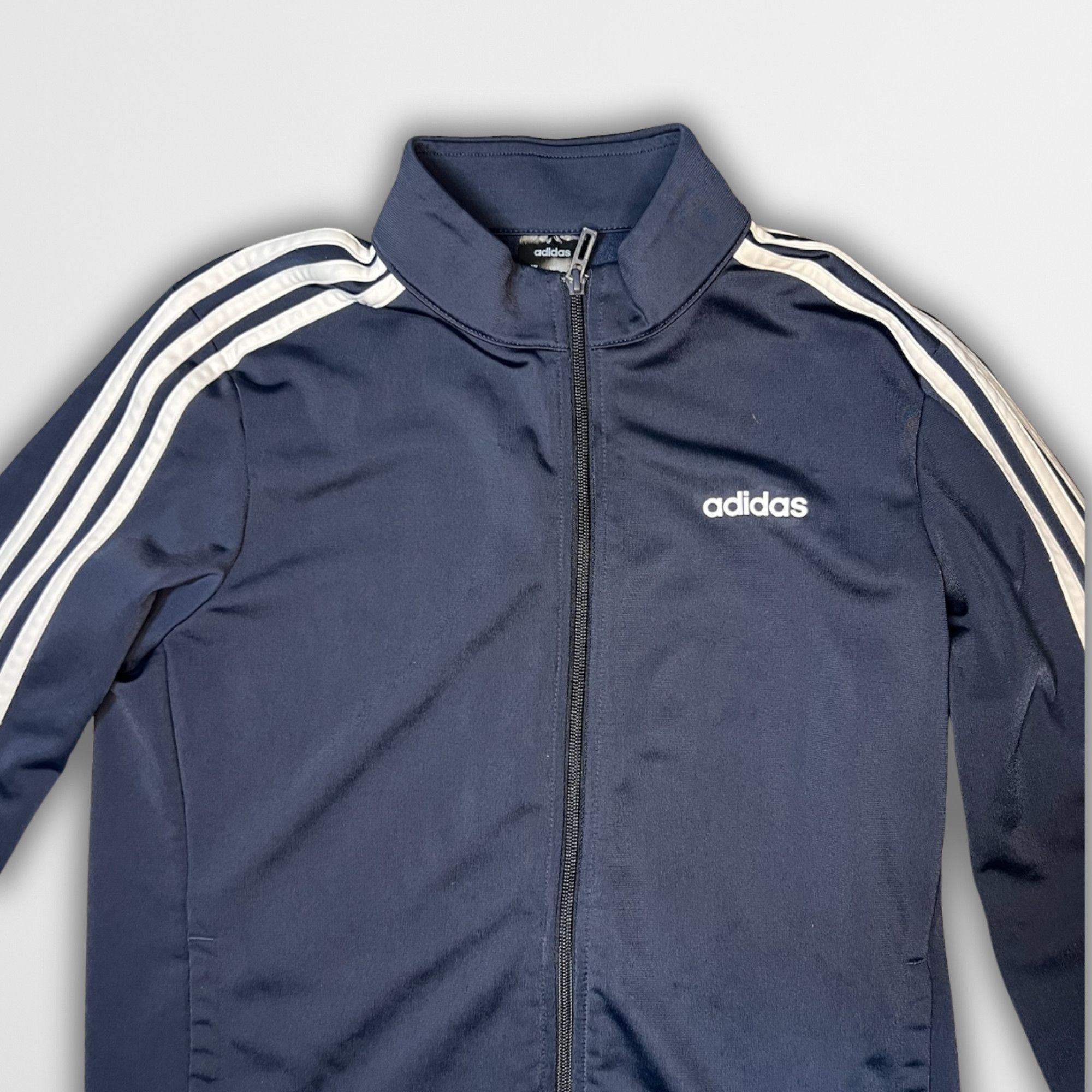 Adidas Adidas Mens Navy Blue Track Jacket Medium Lightweight Zipper Size US M / EU 48-50 / 2 - 4 Thumbnail