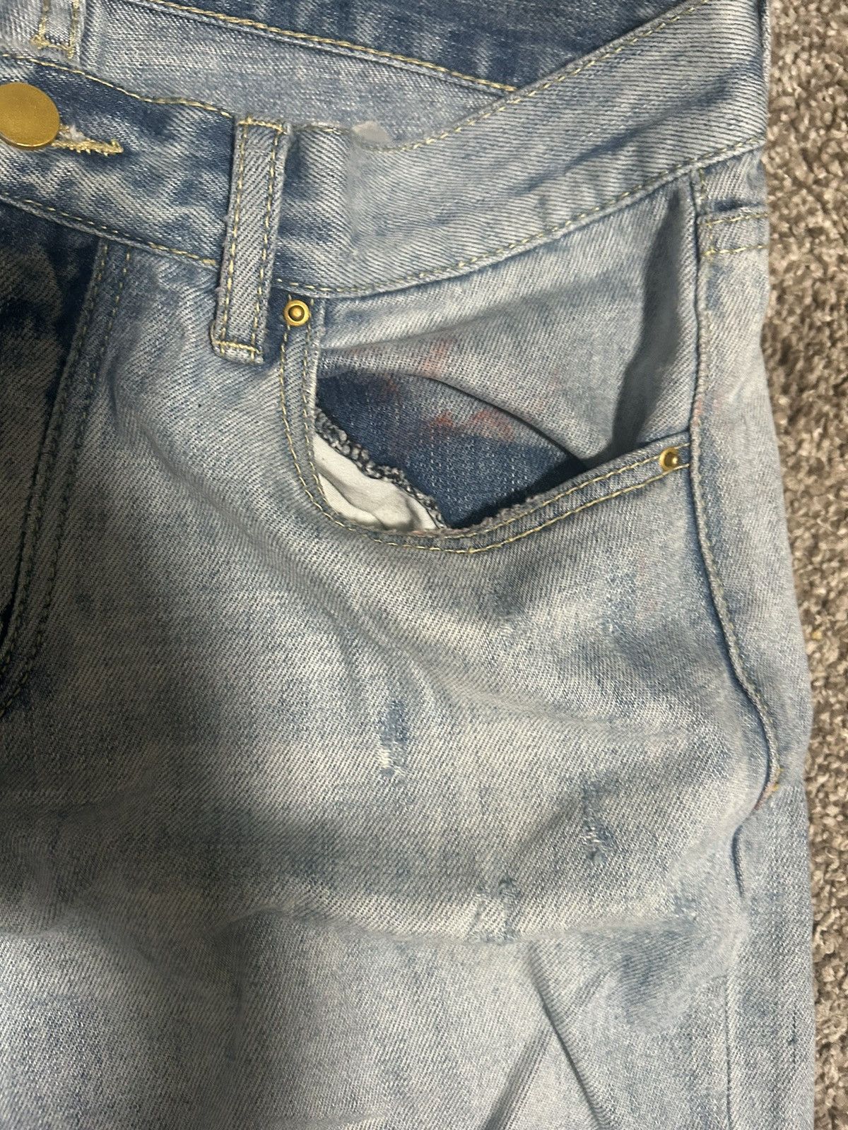 MNML Used mens light blue mnml denim jeans size 31 Size US 31 - 3 Thumbnail