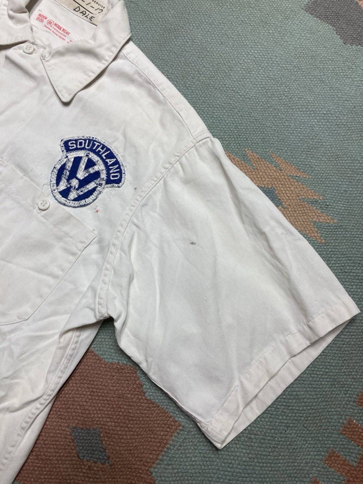 Vintage 1950s 60s work shirt Volkswagen patch white twill medium Size US M / EU 48-50 / 2 - 5 Thumbnail