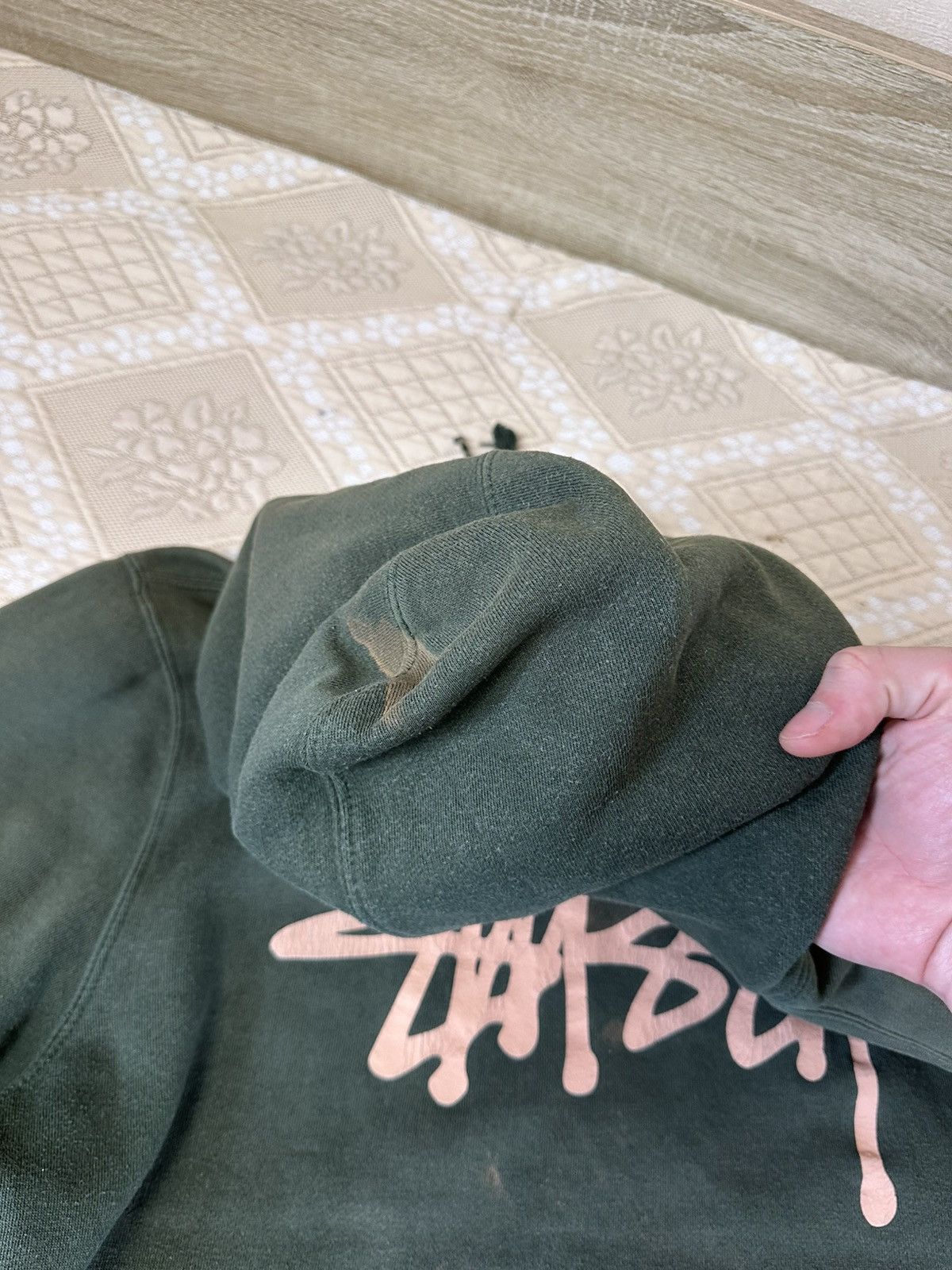Stussy 🔥 Stussy Vintage Big Logo Washed Faded Hoodie Sweatshirt Y2K Size US M / EU 48-50 / 2 - 4 Thumbnail