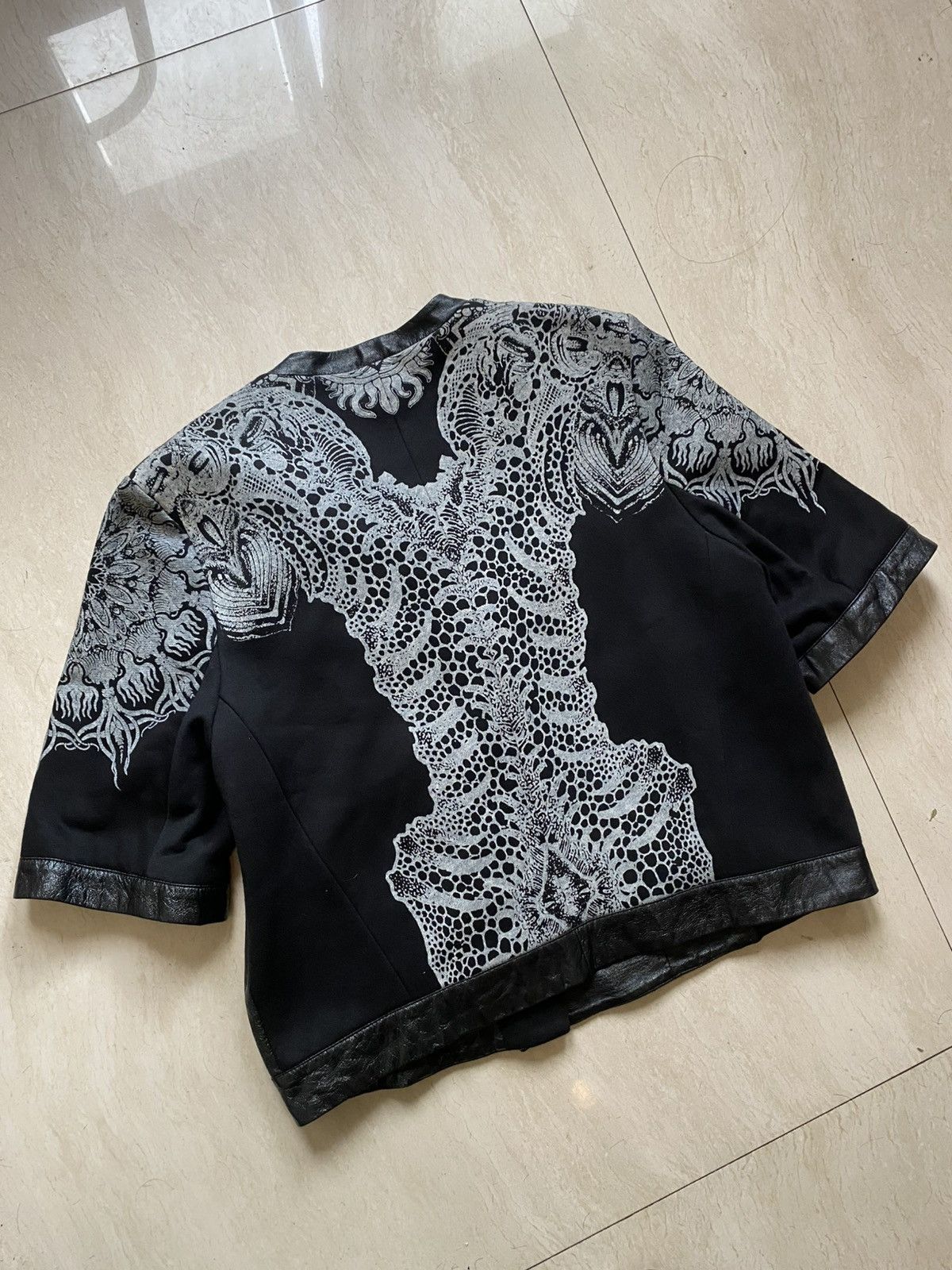 Helmut Lang Helmut lang lamb leather lace short sleeve jacket blazer Size L / US 10 / IT 46 - 9 Thumbnail