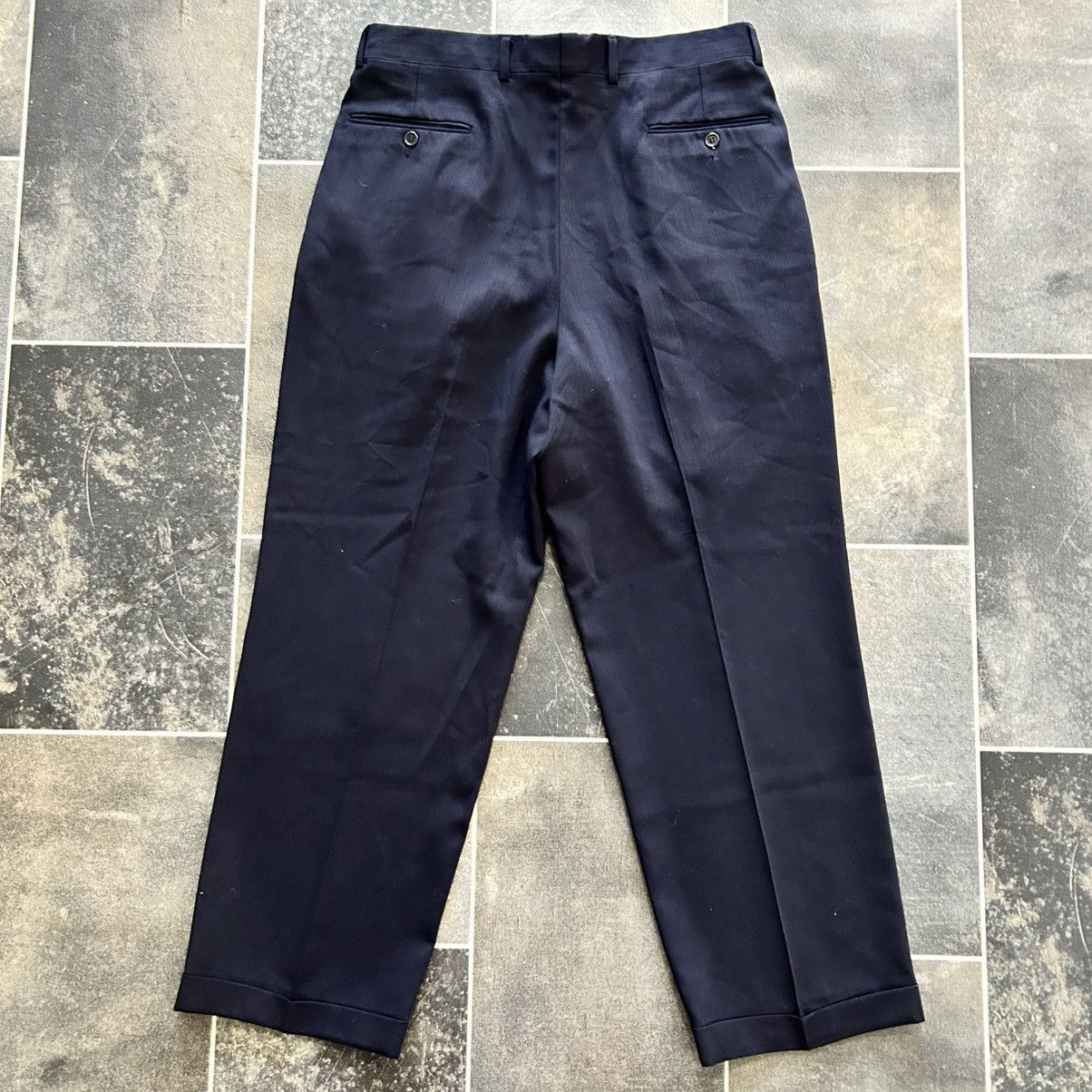 Yves Saint Laurent Vintage Yves Saint Laurent Dark Navy Dress Pants Size 35" - 5 Thumbnail