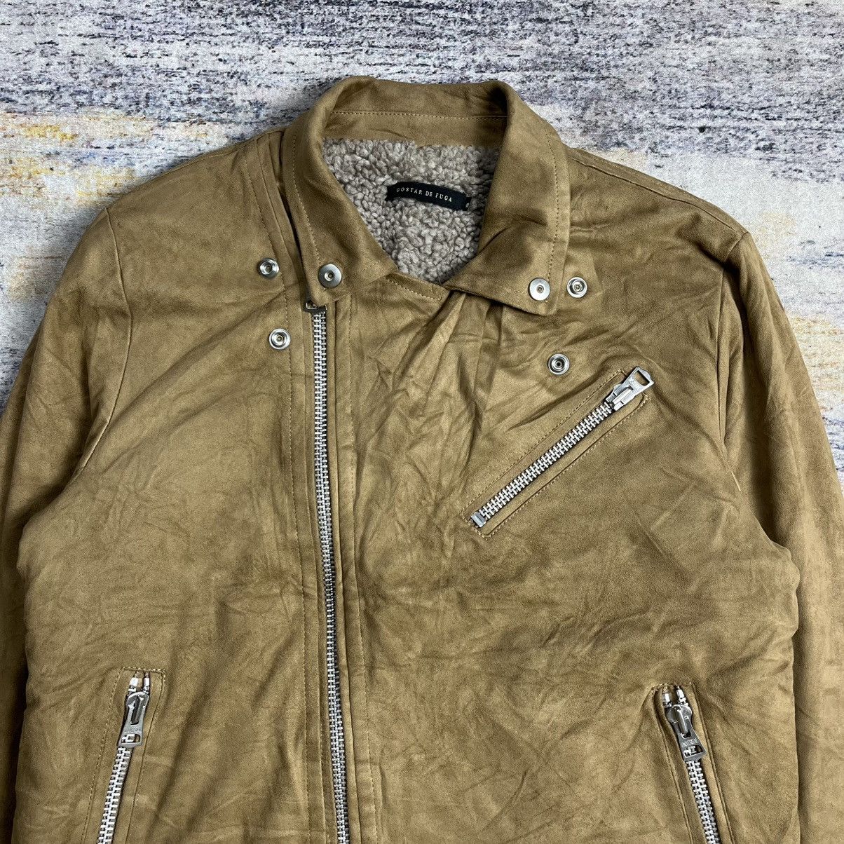14th Addiction × GOSTAR DE FUGA × Japanese Brand Gostar de Fuga double rider suede jacket Size US M / EU 48-50 / 2 - 6 Thumbnail