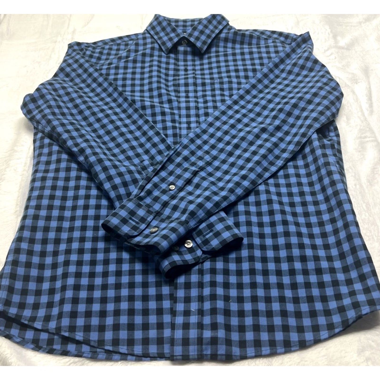 Vintage VINTAGE L.L. Bean Men’s Button Up Shirt Gingham Check 100% Cotton Blue M Size US M / EU 48-50 / 2 - 3 Thumbnail