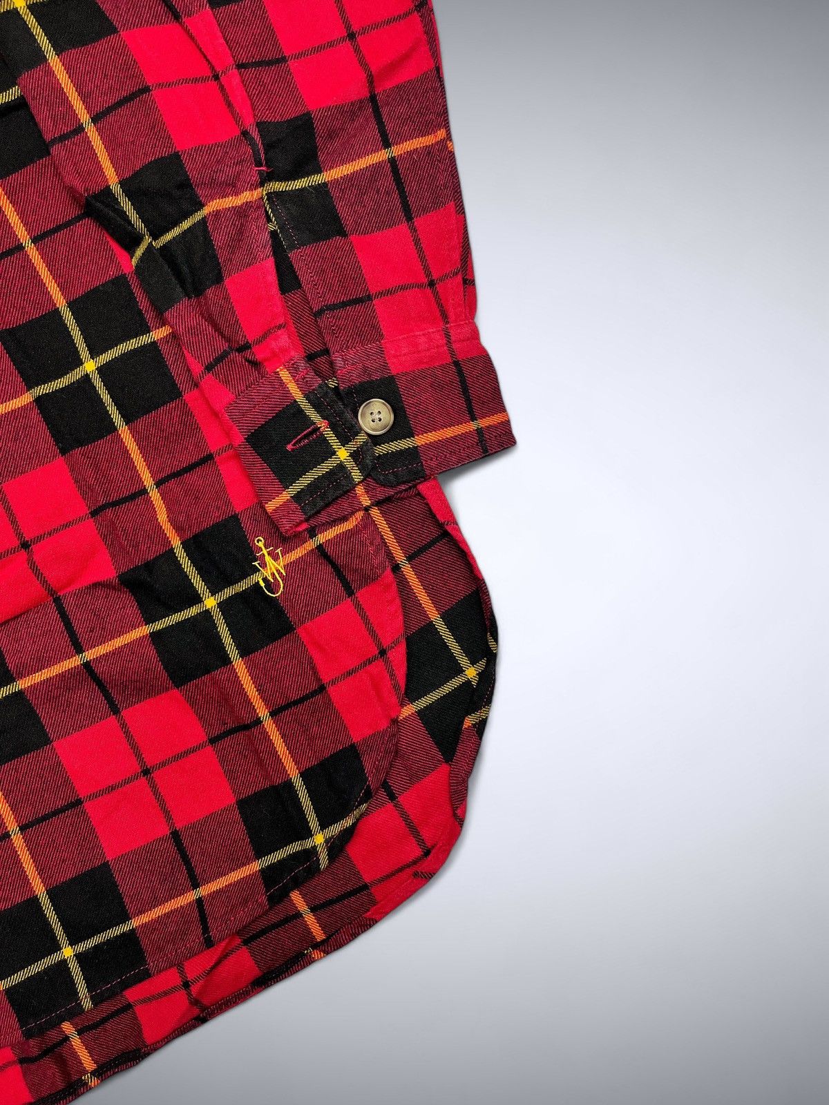 JW Anderson × Uniqlo Uniqlo x JW Anderson Half Button Plaid Flannel Size US L / EU 52-54 / 3 - 3 Thumbnail