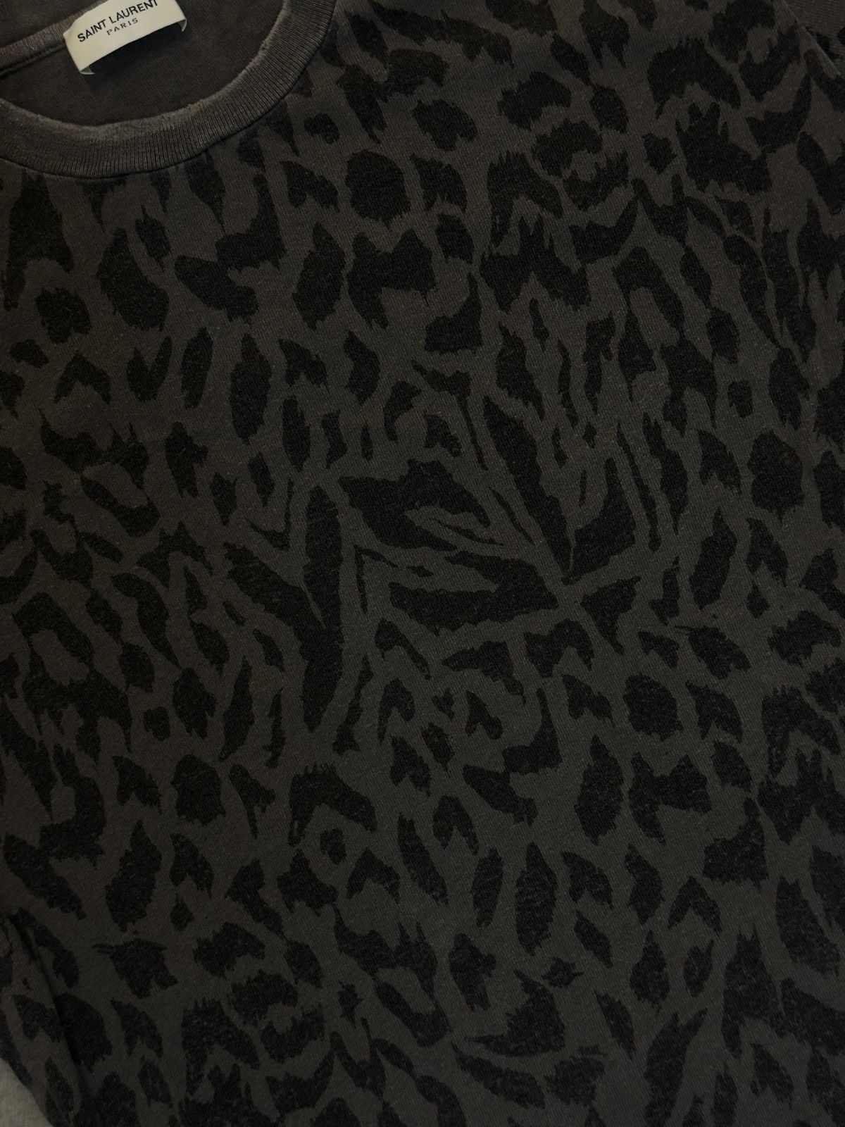 Saint Laurent Paris Saint Laurent YSL Leopard Print Graphic Tee AOP Size S / US 4 / IT 40 - 2 Thumbnail