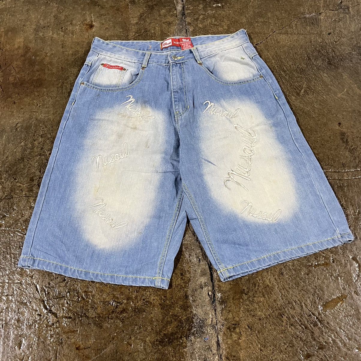 JNCO × Southpole × Vintage Crazy Vintage Y2K Baggy Jorts Faded Grunge Skater Shorts Size US 36 / EU 52 - 6 Thumbnail