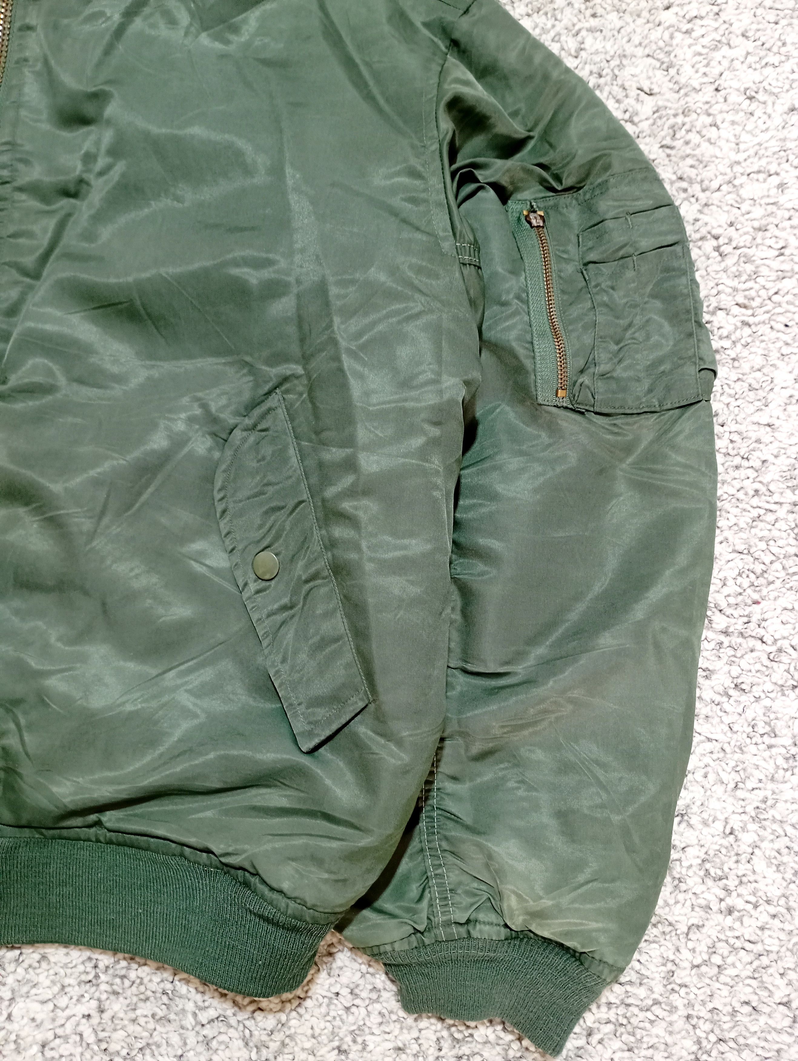 Alpha Industries 90s Ma1 Flyer Green Vintage Bomber Alpha L Jacket Oversize Size US L / EU 52-54 / 3 - 6 Thumbnail