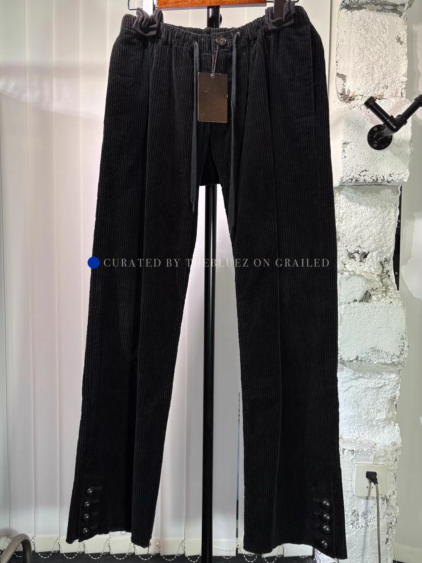 Number (N)ine Black Corduroy Chino Pants Size US 34 / EU 50 - 1 Thumbnail