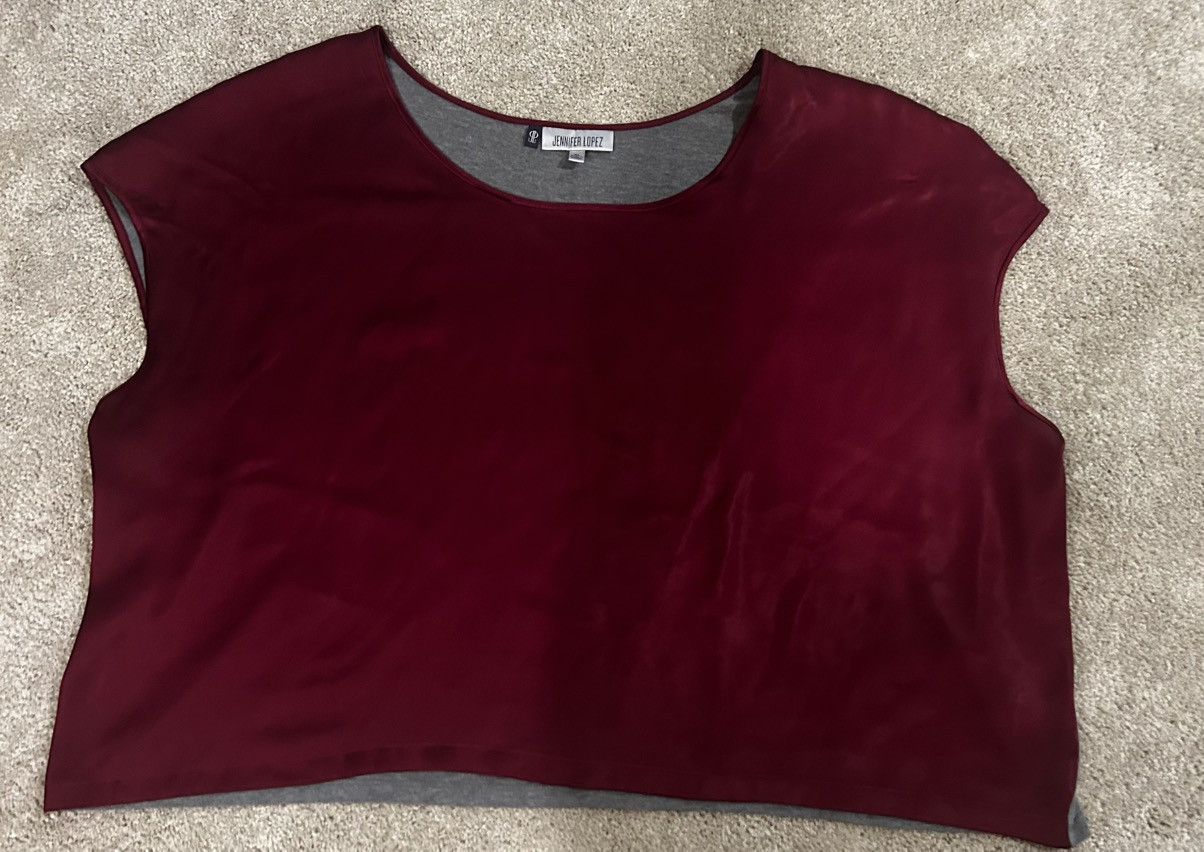 Jennifer Lopez Jennifer Lopez Women’s Purple Grey Satin Blouse Sz. XL Size XL / US 12-14 / IT 48-50 - 5 Thumbnail