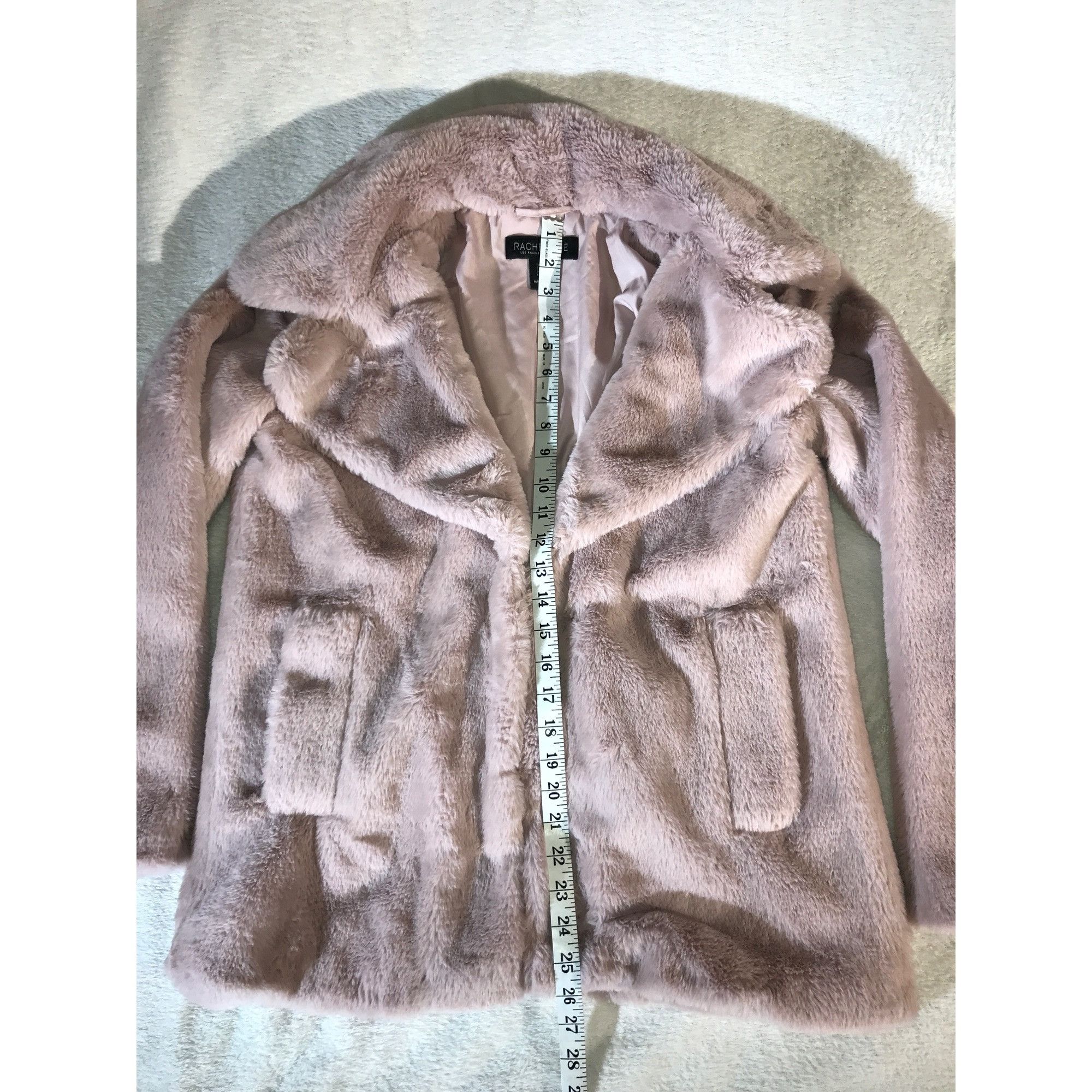 Rachel Zoe Rachel Zoe Soft Powder Pink Faux Fur Cozy Coat Size M / US 6-8 / IT 42-44 - 4 Thumbnail