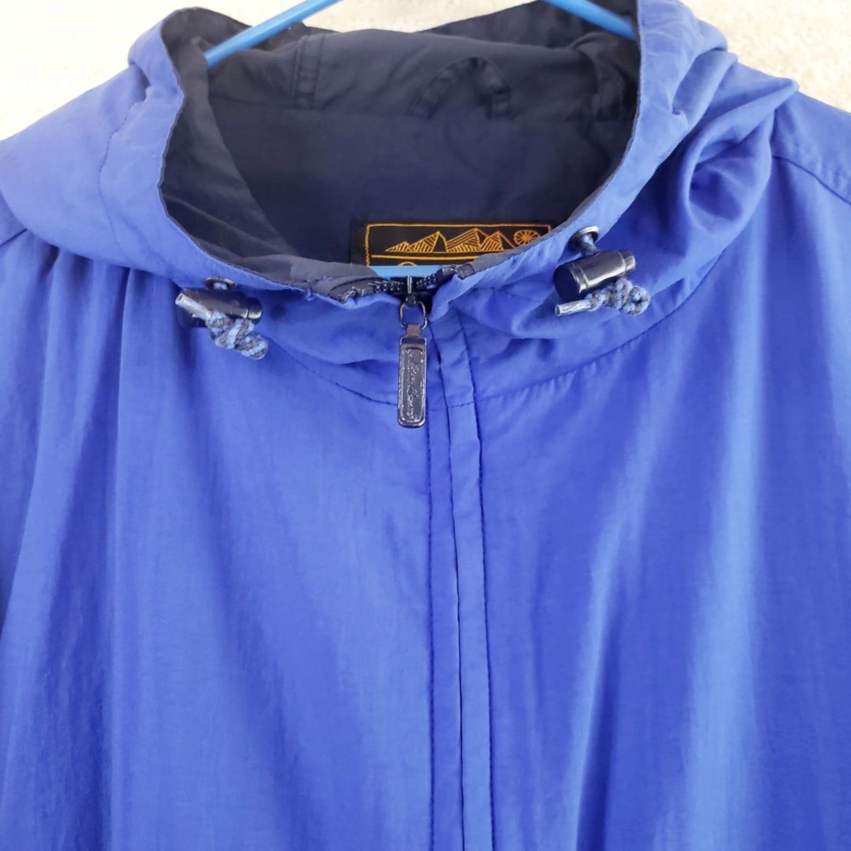 Eddie Bauer VINTAGE Eddie Bauer WeatherEdge Rain Coat Blue Black Mens XL Waterproof Hooded Jacket Size US XL / EU 56 / 4 - 6 Thumbnail