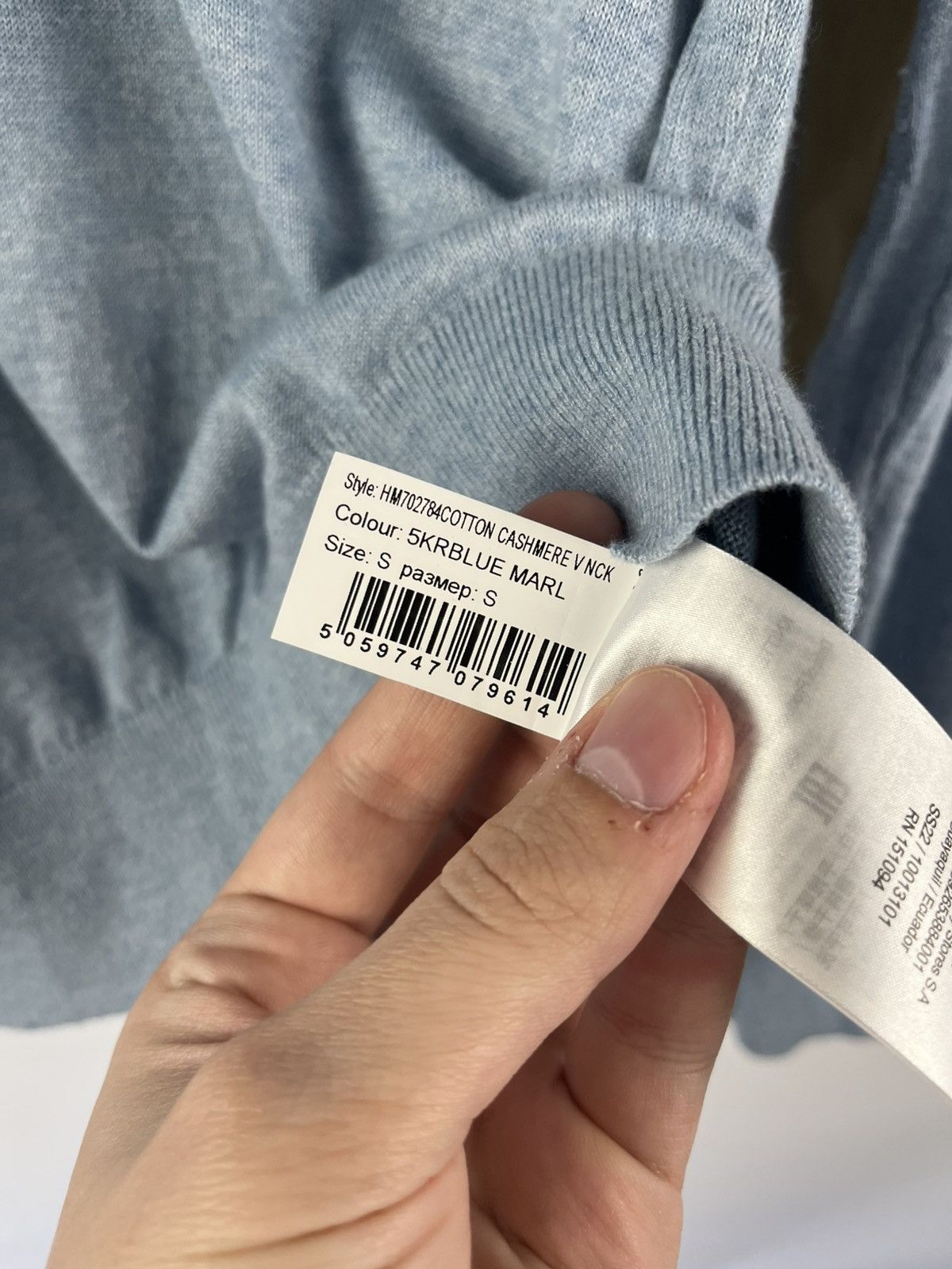 Hackett Hackett Luxury Cotton & Cashmere Sweater Jumper Size US S / EU 44-46 / 1 - 9 Thumbnail
