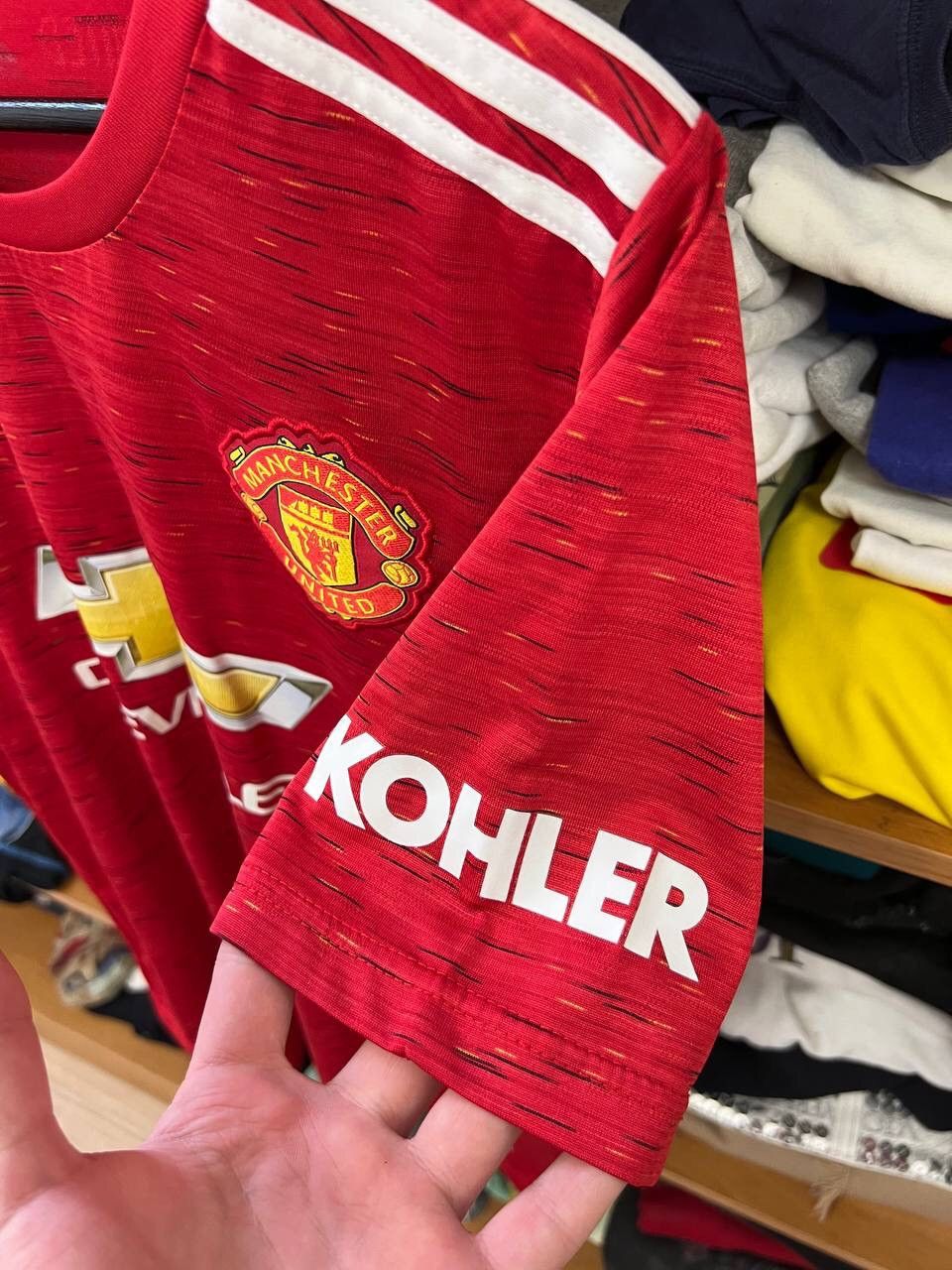 Adidas Blokecore Adidas Manchester United Chevrolet Jersey Drill Size US L / EU 52-54 / 3 - 7 Thumbnail