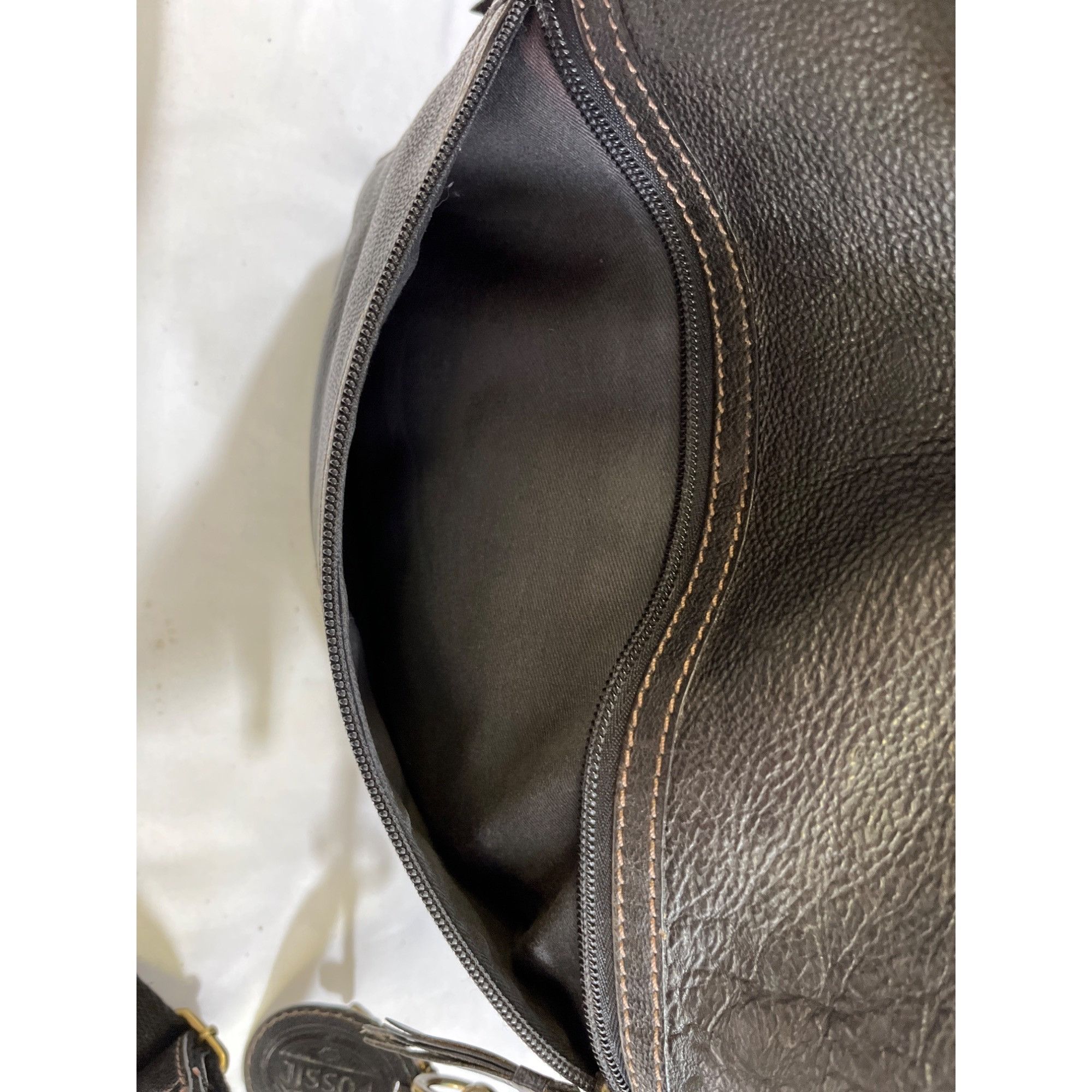 Fossil Fossil Women's Black Genuine Leather Crossbody Purse SKU 614 Size ONE SIZE - 5 Thumbnail