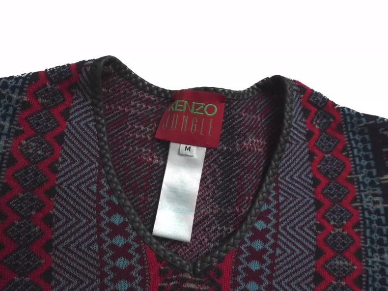 Kenzo KENZO 80's leather patchwork knit vintage Size M / US 6-8 / IT 42-44 - 6 Thumbnail