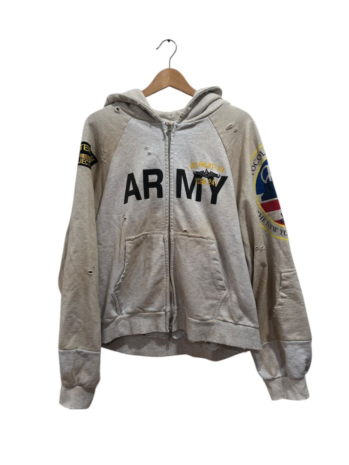 PROJECT G/R Project G/R Army Zip Up Hoodie NYC EXCLUSIVE