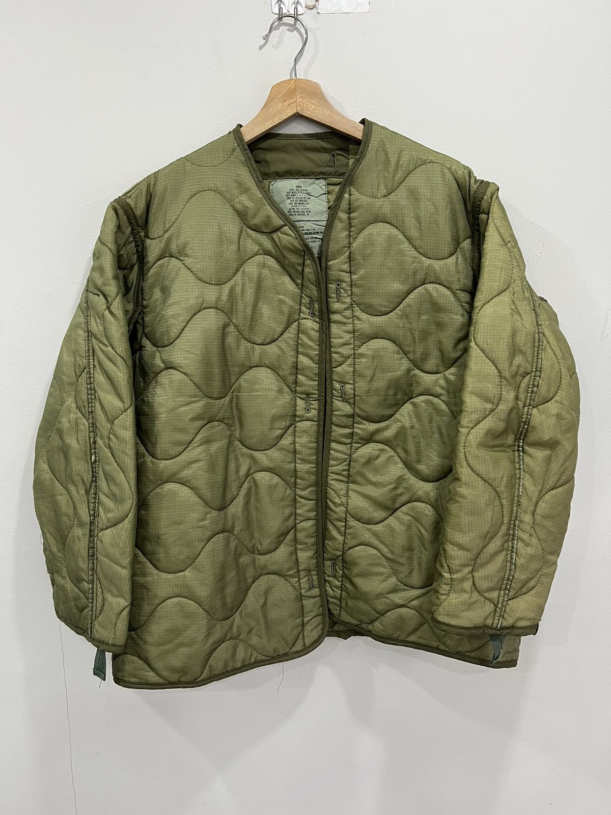 Vintage Vintage Army Liner Jacket Quilted | Grailed