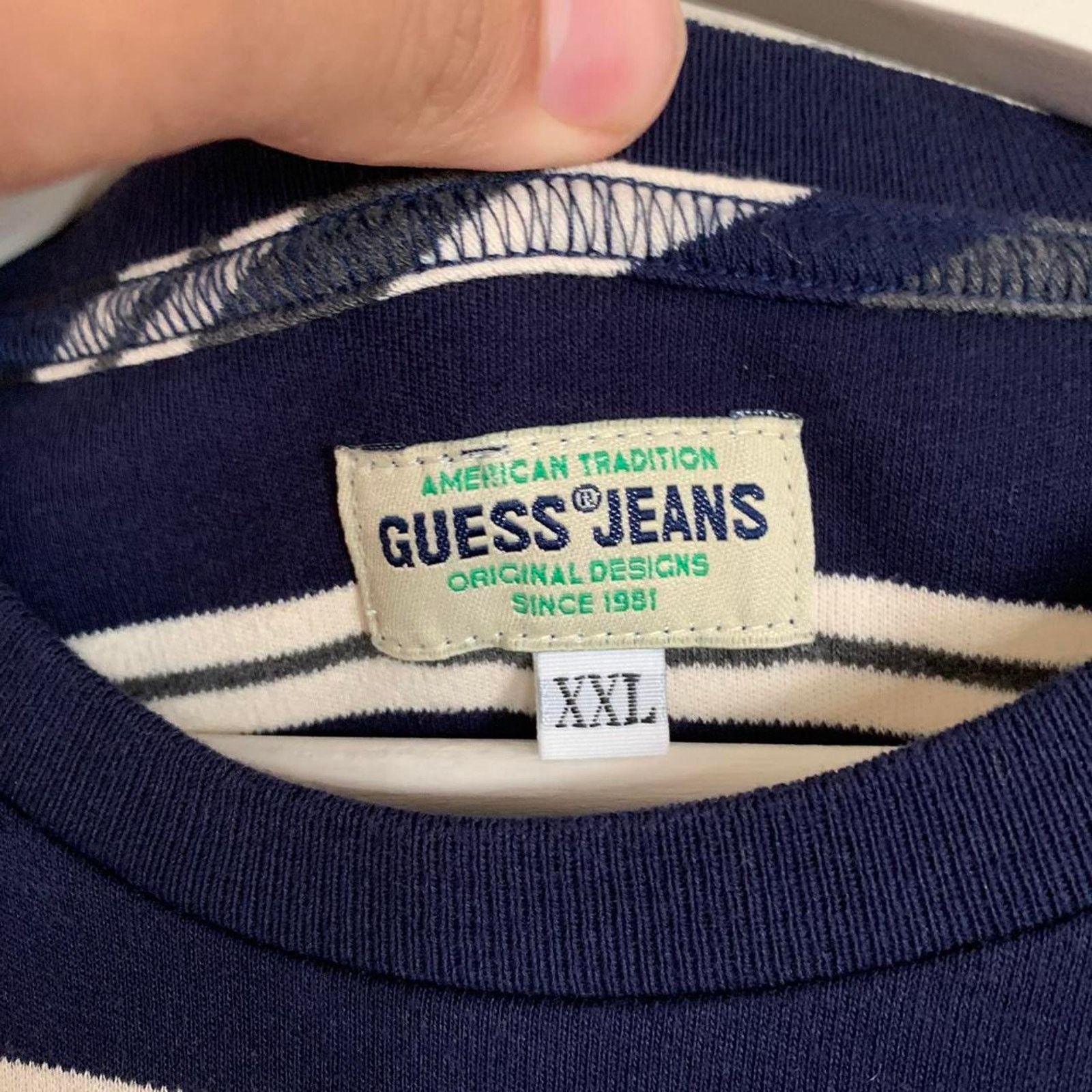 Guess Guess Jeans USA Striped T Shirt Size US XXL / EU 58 / 5 - 4 Thumbnail