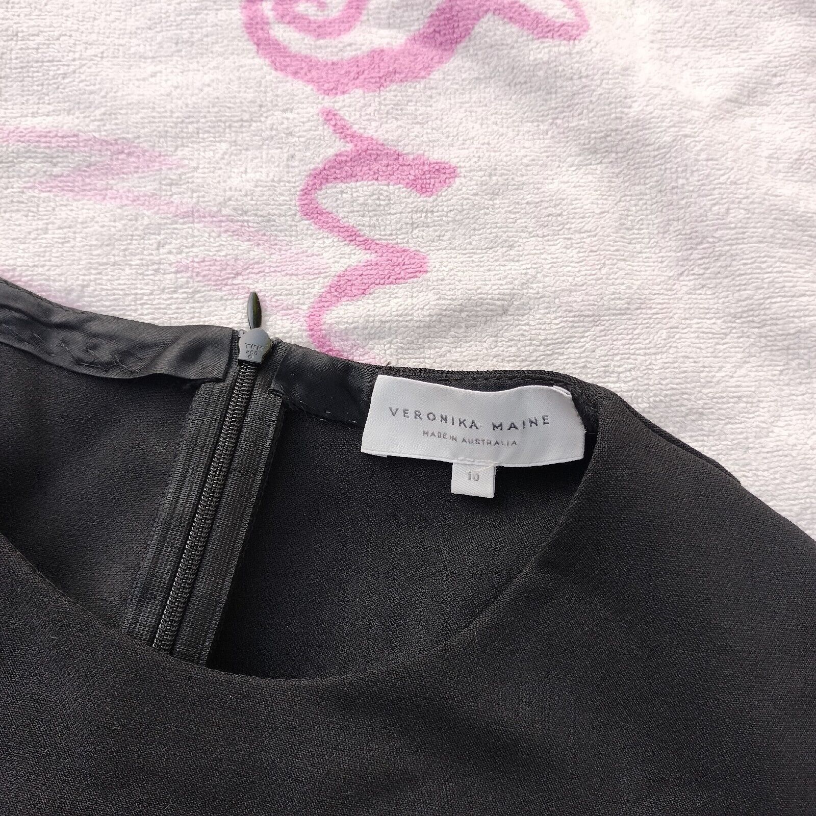 Designer × Man Made In Australia Veronika Maine Blouse Black Short Sleeve Hunger Games Size M / US 6-8 / IT 42-44 - 7 Thumbnail