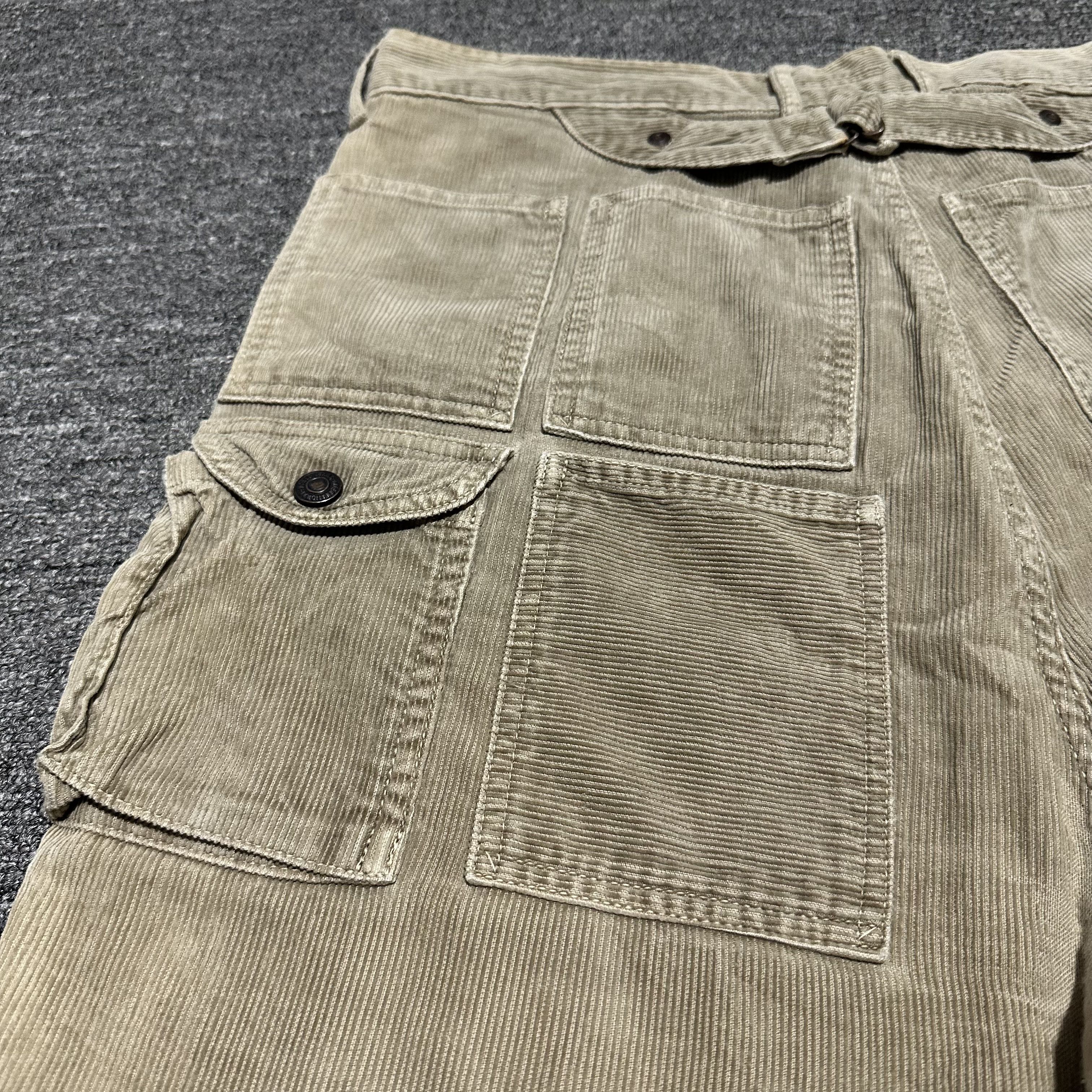 Kapital KAPITAL Corduroy Millitary 15 Multi Pockets Cargos Size US 33 - 3 Thumbnail