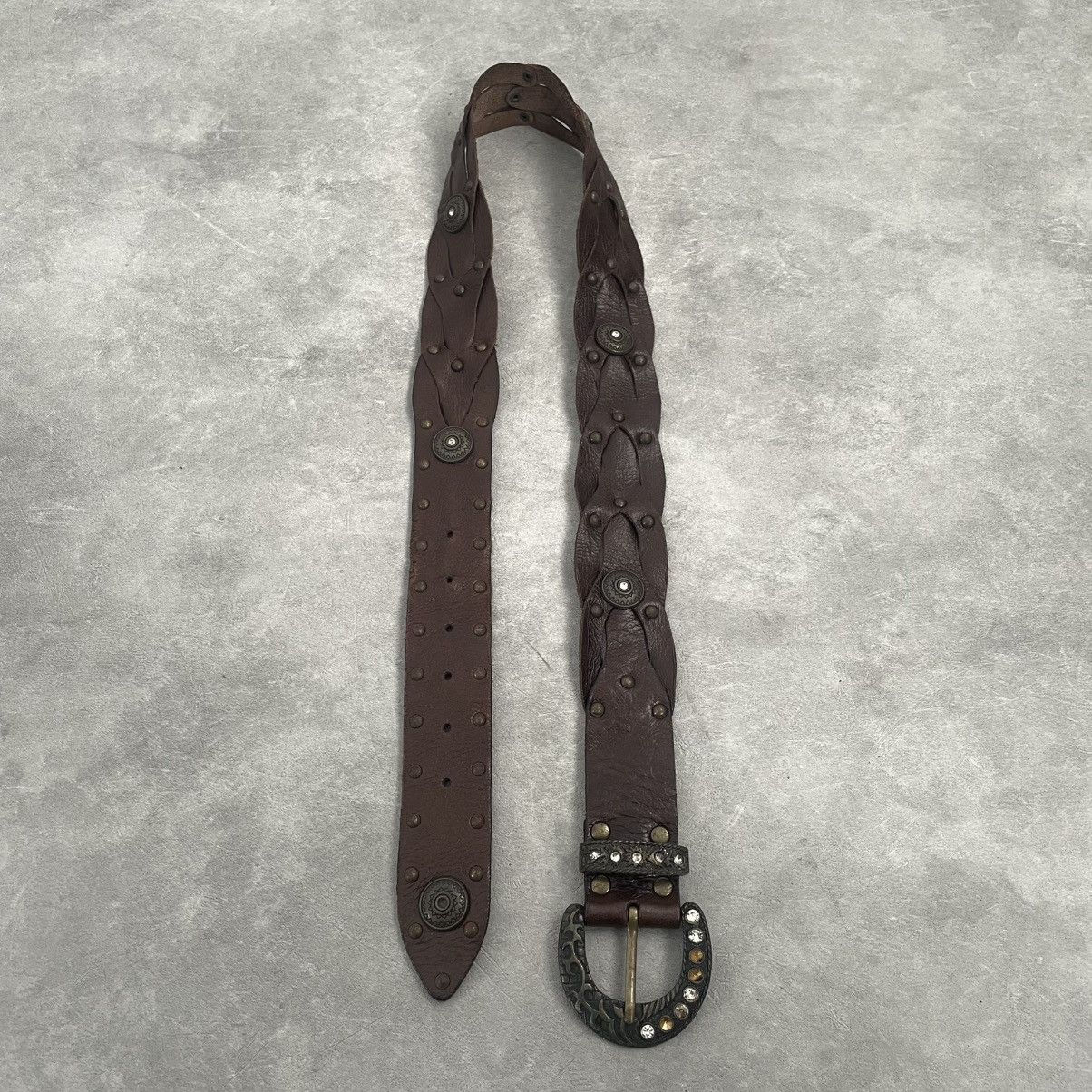 If Six Was Nine × Japanese Brand × Le Grande Bleu (L.G.B.) Vintage crystal belt Size ONE SIZE - 1 Thumbnail