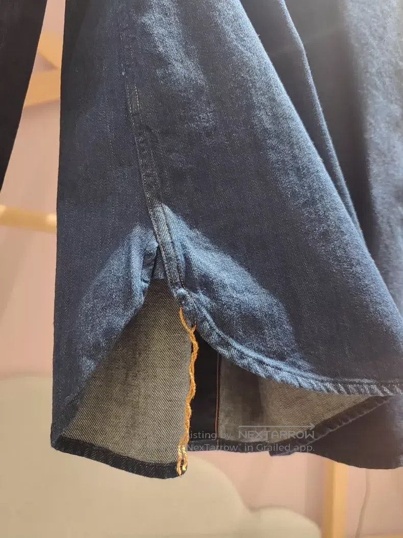 Kapital Kapital Stitching, tassel, denim shirt Size US L / EU 52-54 / 3 - 4 Thumbnail