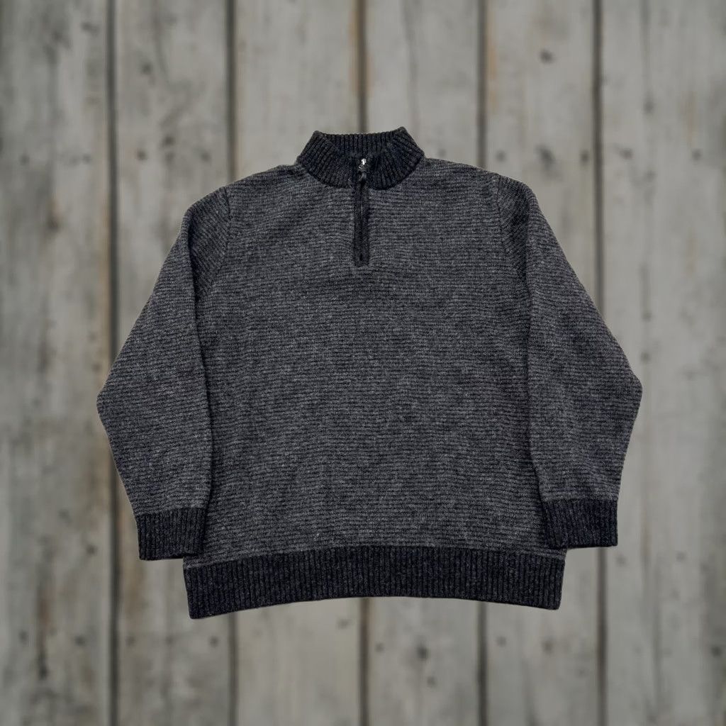 Pendleton Pendleton Sweater Mens L Gray Wool Ribbed 1/2 Zip Pullover Mock Neck Cardigan? Size US L / EU 52-54 / 3 - 1 Thumbnail