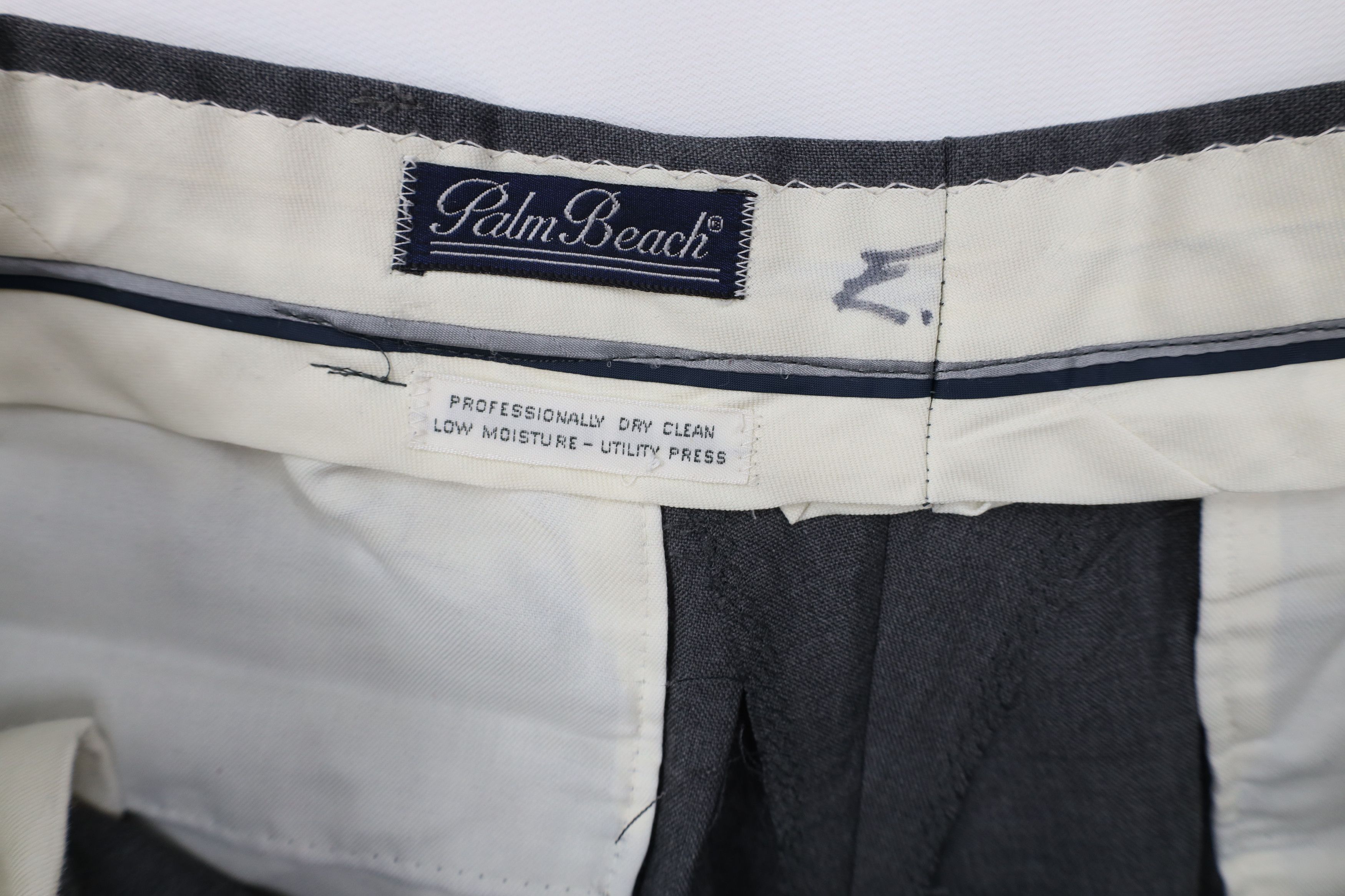 Vintage Vintage 70s Streetwear Knit Wide Leg Chino Pants Gray USA Size US 36 / EU 52 - 8 Thumbnail