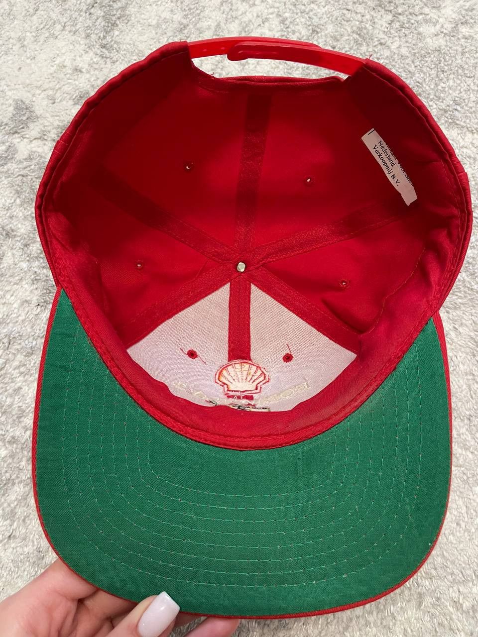 Formula 1 Vintage Ferrari Formula 1 Shell Promo Snapback Cap Hat Red Size ONE SIZE - 9 Thumbnail