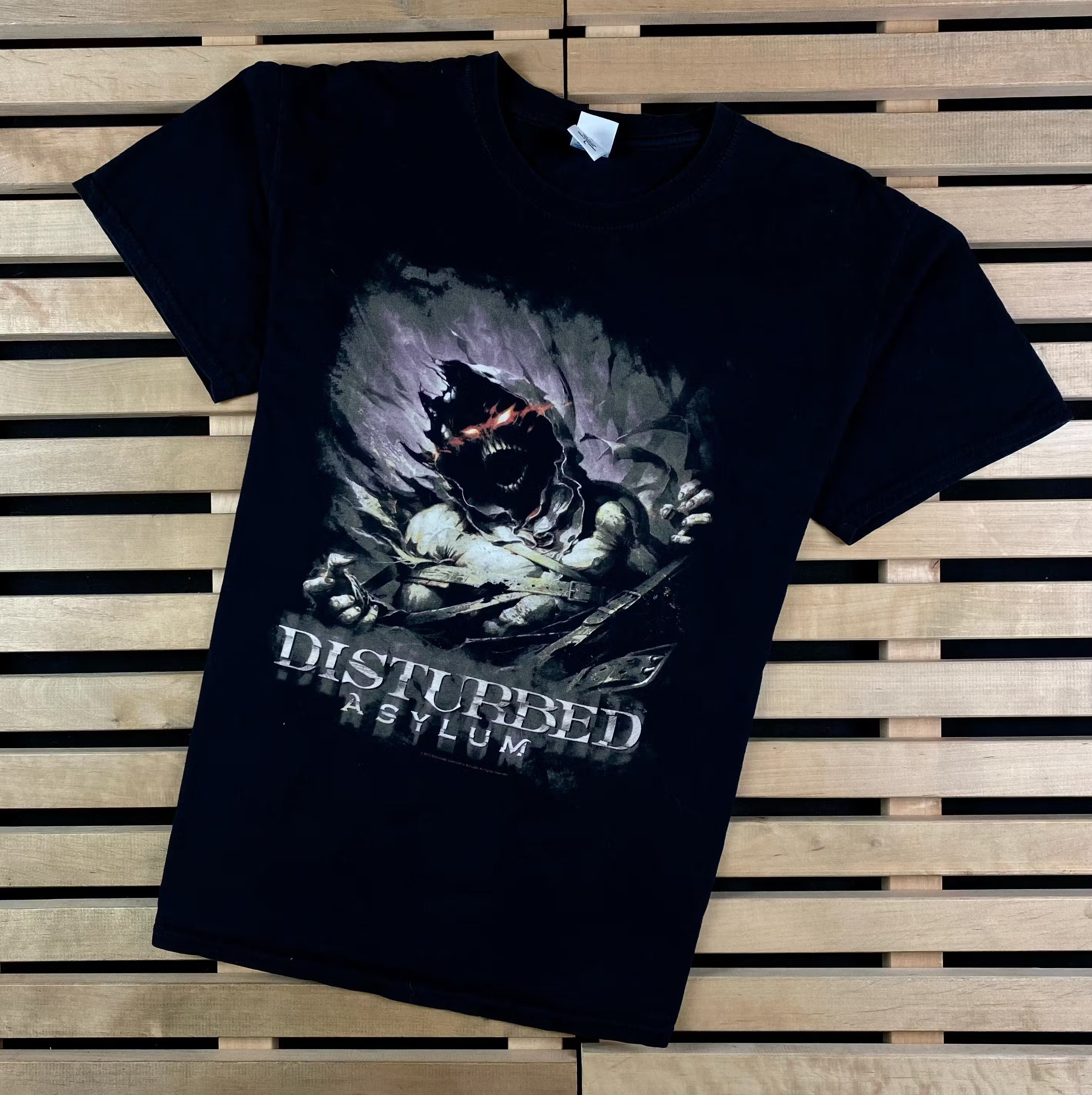 Band Tees Men’s Rock T-Shirt Tour Disturbed Asylum Vintage Size L Size US L / EU 52-54 / 3 - 1 Thumbnail