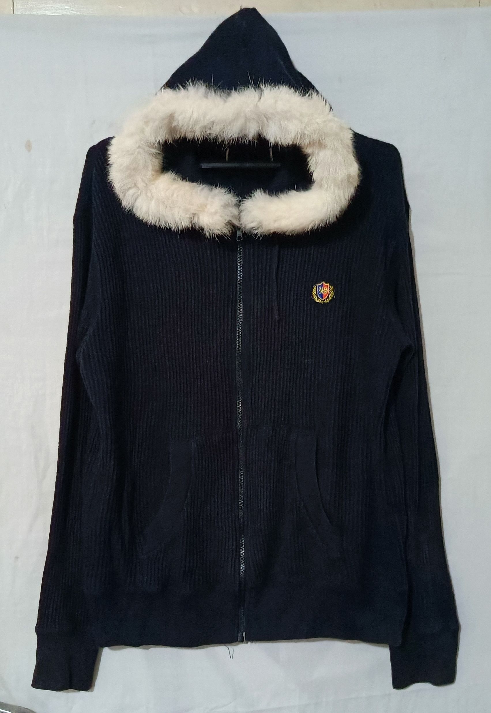 14th Addiction × KMRii × Vintage Faux Fur Black Knit Fur Hoodie Size US L / EU 52-54 / 3 - 1 Thumbnail