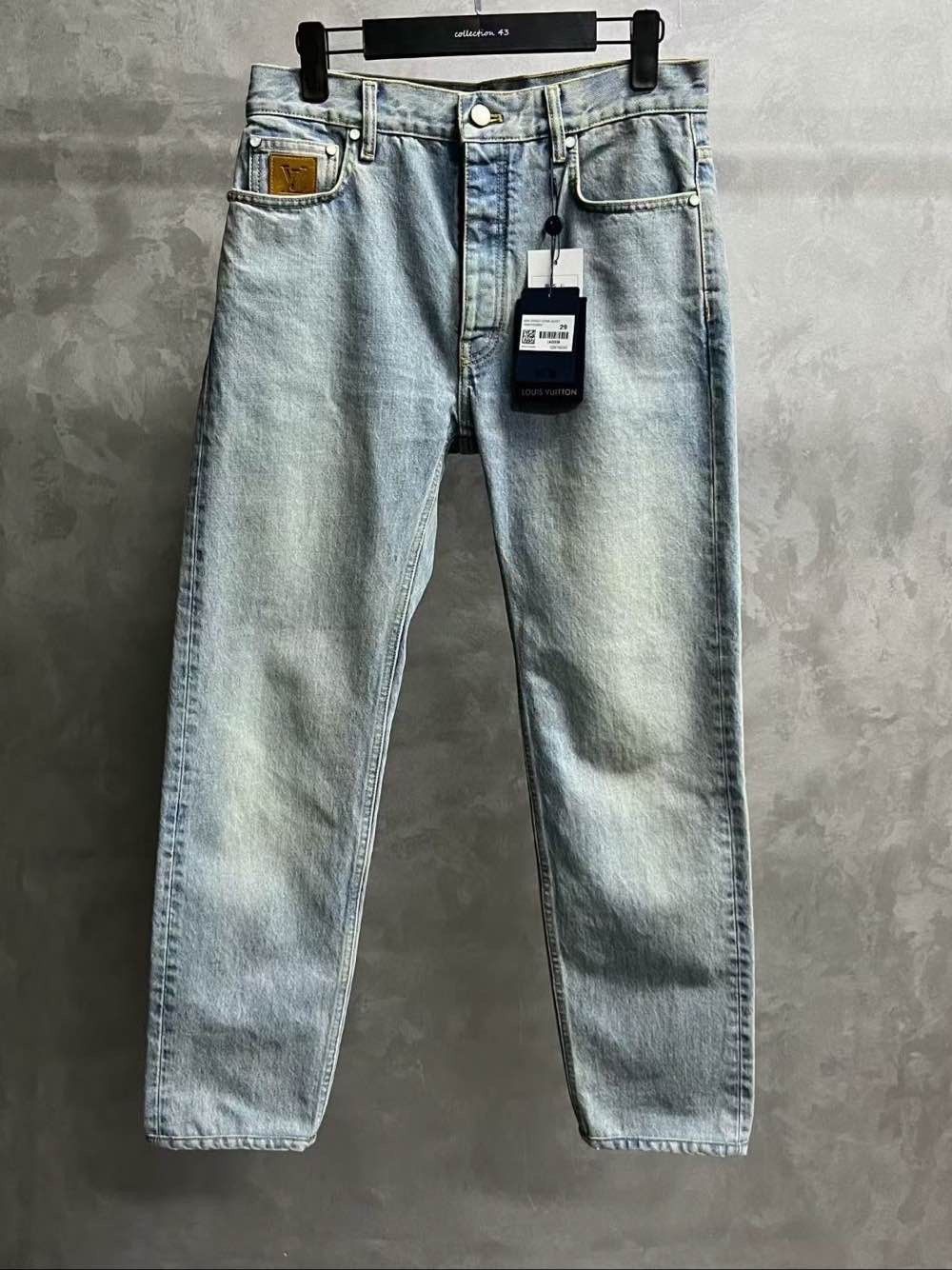 Louis Vuitton Louis Vuitton Embroidered Logo Denim Jeans Size 29 Size US 29 - 1 Thumbnail