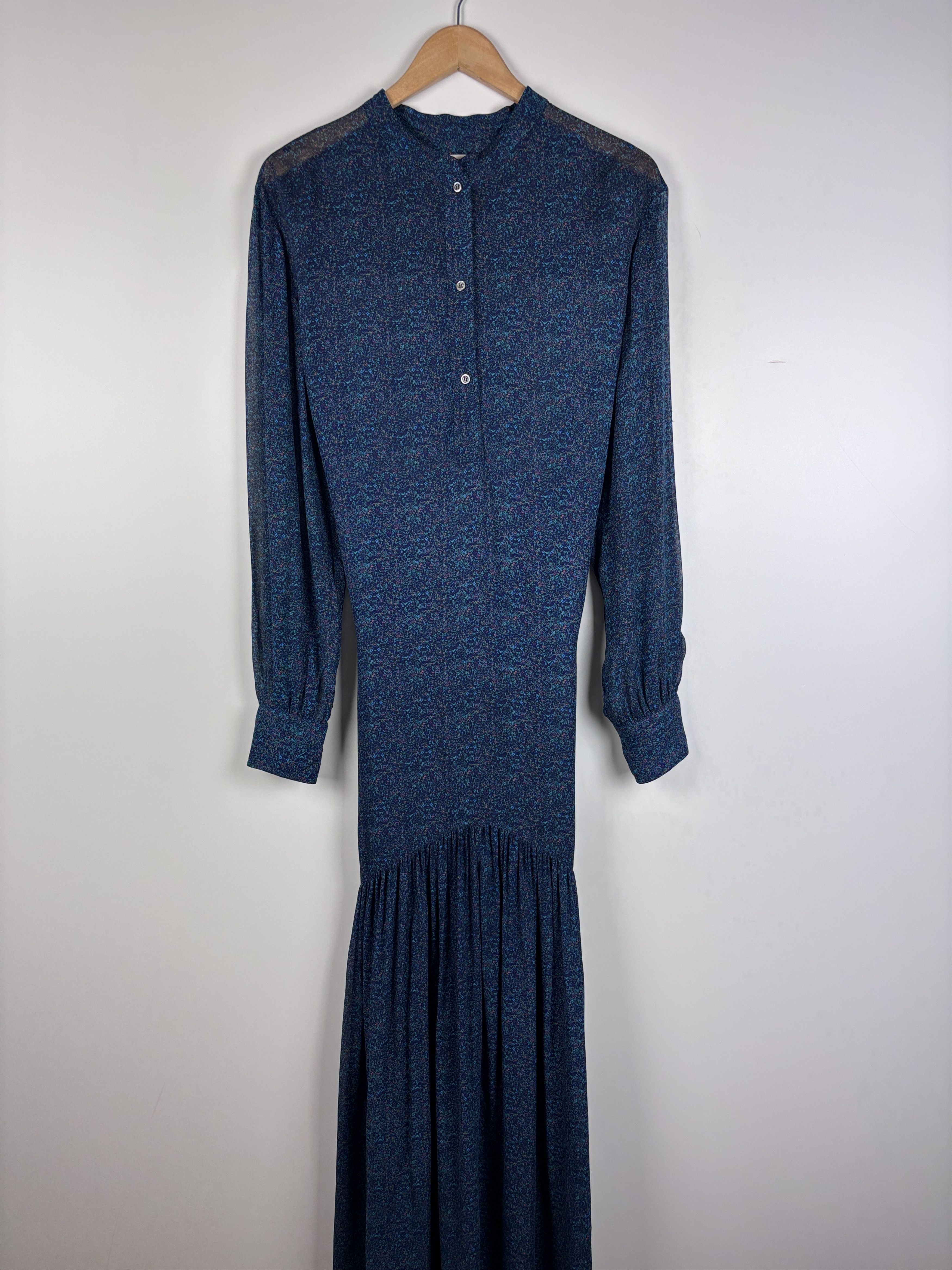 Isabel Marant × Isabel Marant Etoile Isabel Marant Etoile Long Sleeve Floral Maxi Dress Blue 38 Size XS / US 0-2 / IT 36-38 - 1 Thumbnail