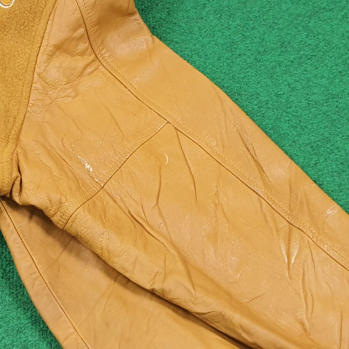 Vintage Vintage 90s Mac Hope Leather Ivy Varsity Jacket Size US M / EU 48-50 / 2 - 13 Thumbnail