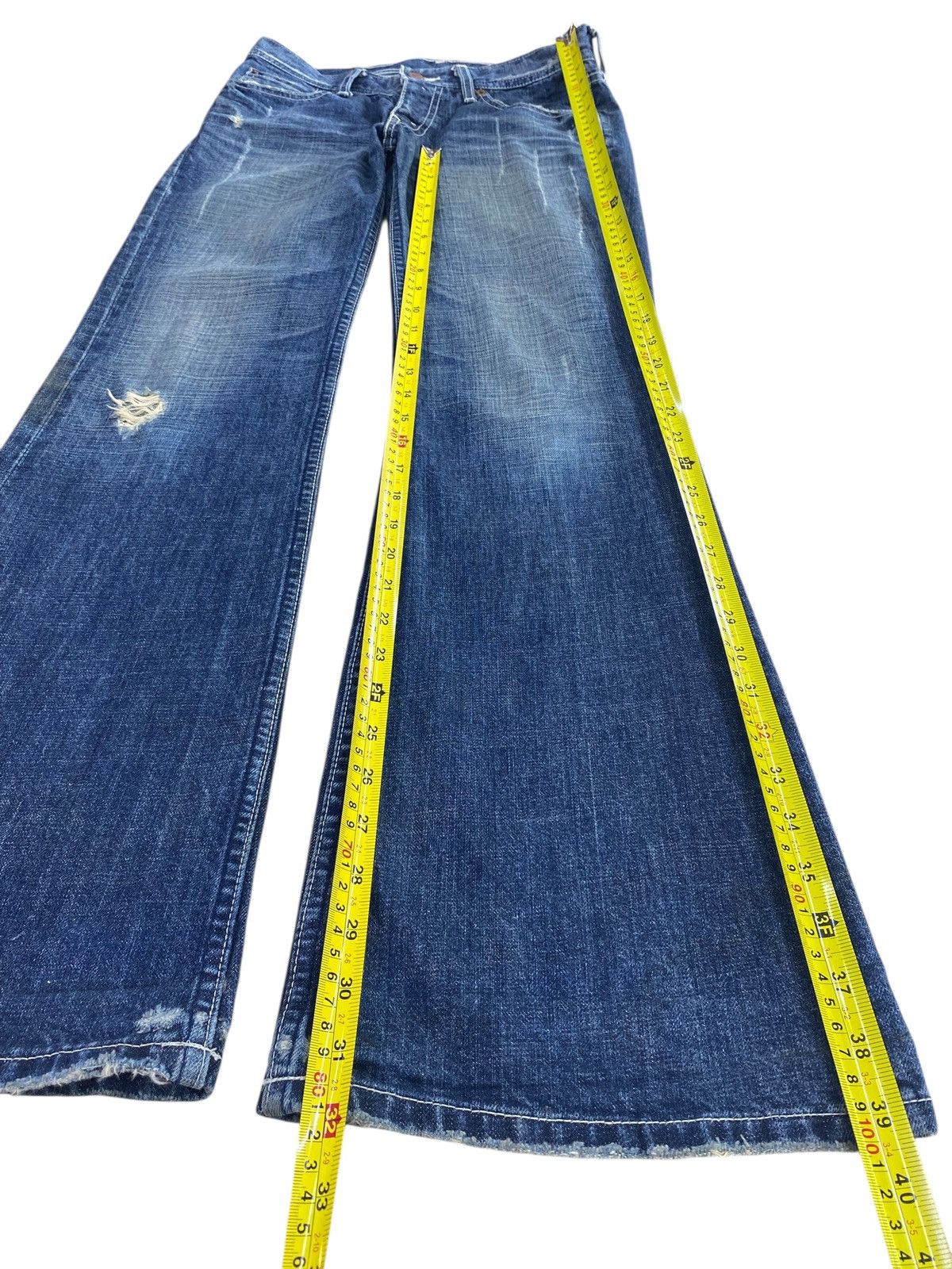 Levi's Vintage Levi’s Blue Faded Wash Style Flare Jeans Size US 28 / EU 44 - 7 Thumbnail