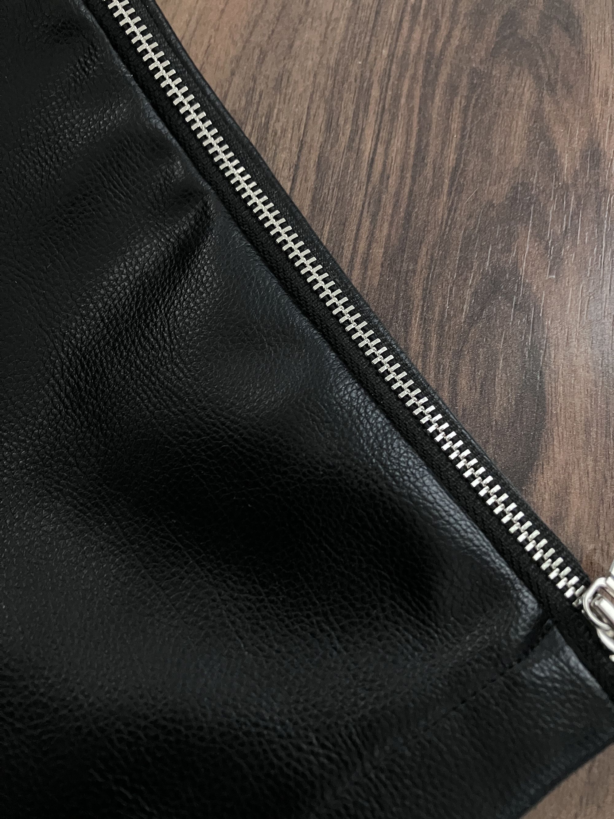Theophilio Theophilip Black Zip Leather Pants Size US 29 - 5 Thumbnail