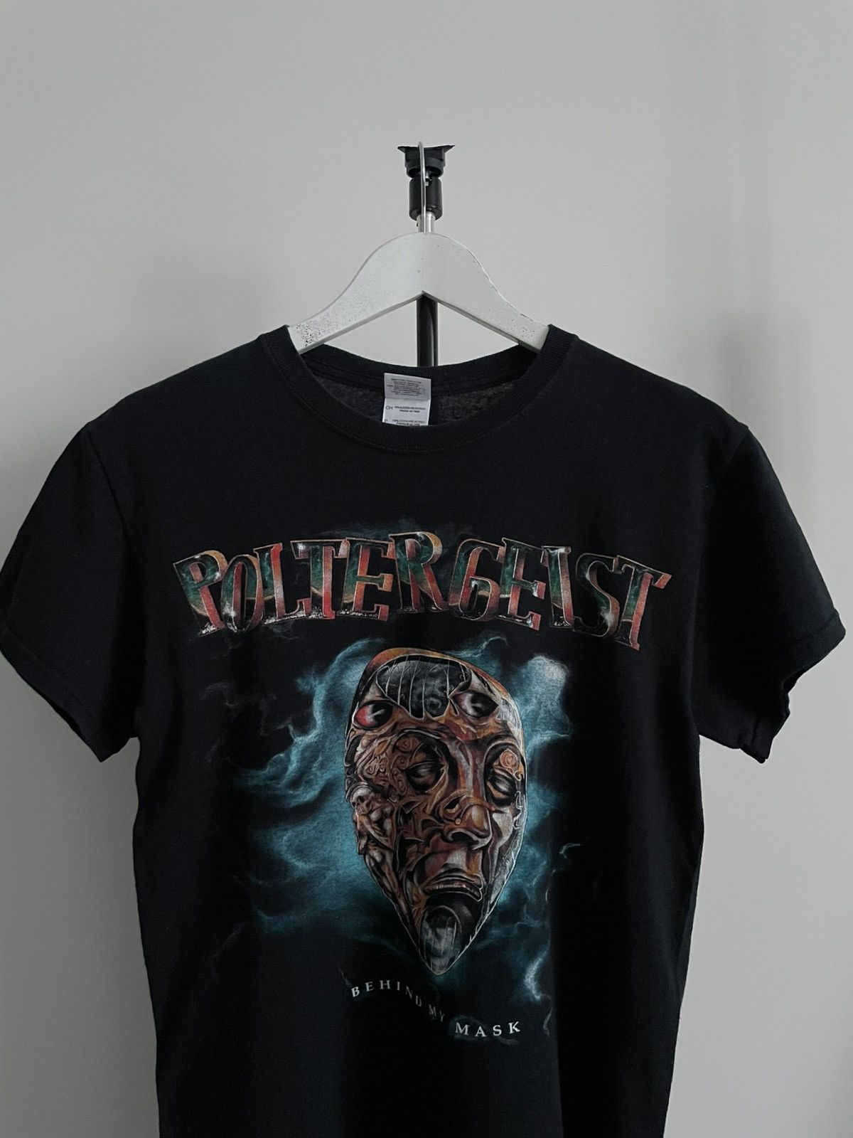 Band Tees Vintage Poltergeist “Behind My Mask” T-Shirt Black RARE Size US S / EU 44-46 / 1 - 2 Thumbnail