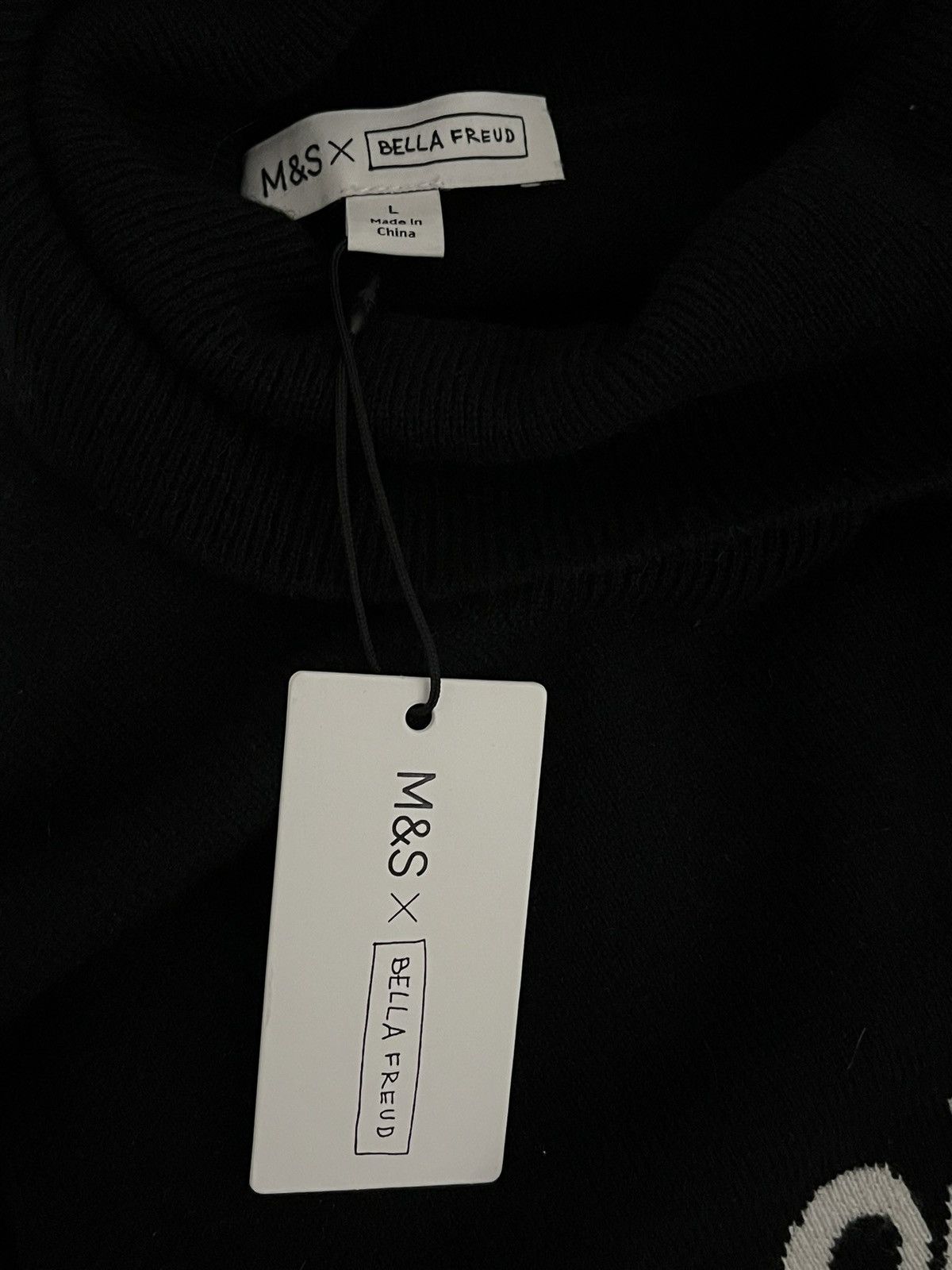Bella Freud × Marks & Spencer Bella Freud pinstripe navy suit trousers Size 32" / US 10 / IT 46 - 4 Thumbnail