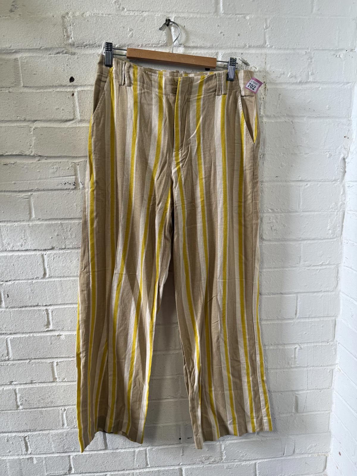 Zara Striped Casual Women's Pants with Pockets Size 26" / US 2 / IT 38 - 1 Thumbnail