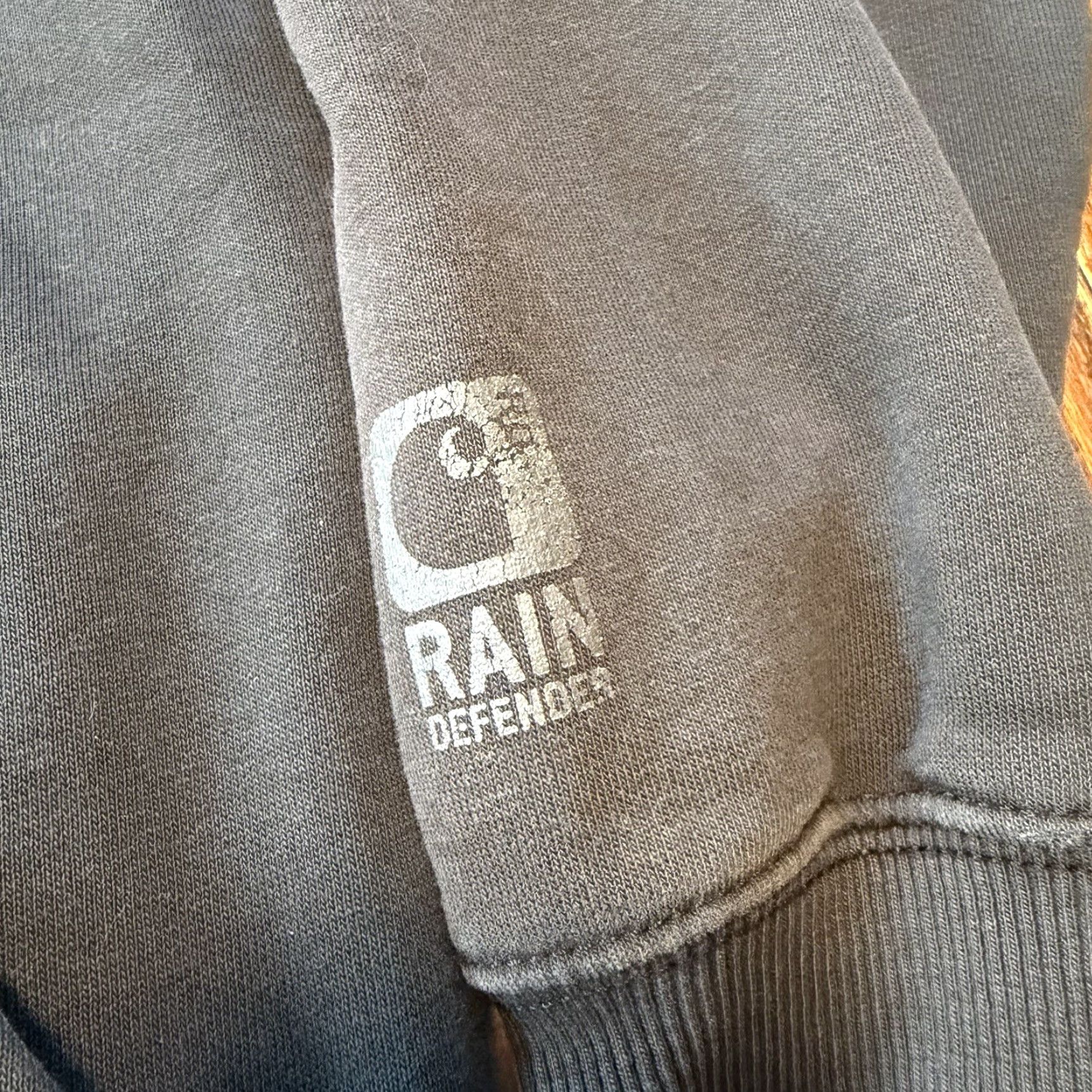 Carhartt Carhartt Hoodie Mens Medium Black Original Fit Rain Defender Pullover Faded Dark Rain Defender Logo Hooded Sweatshirt Casual Outdoor Men’s Size US M / EU 48-50 / 2 - 2 Thumbnail