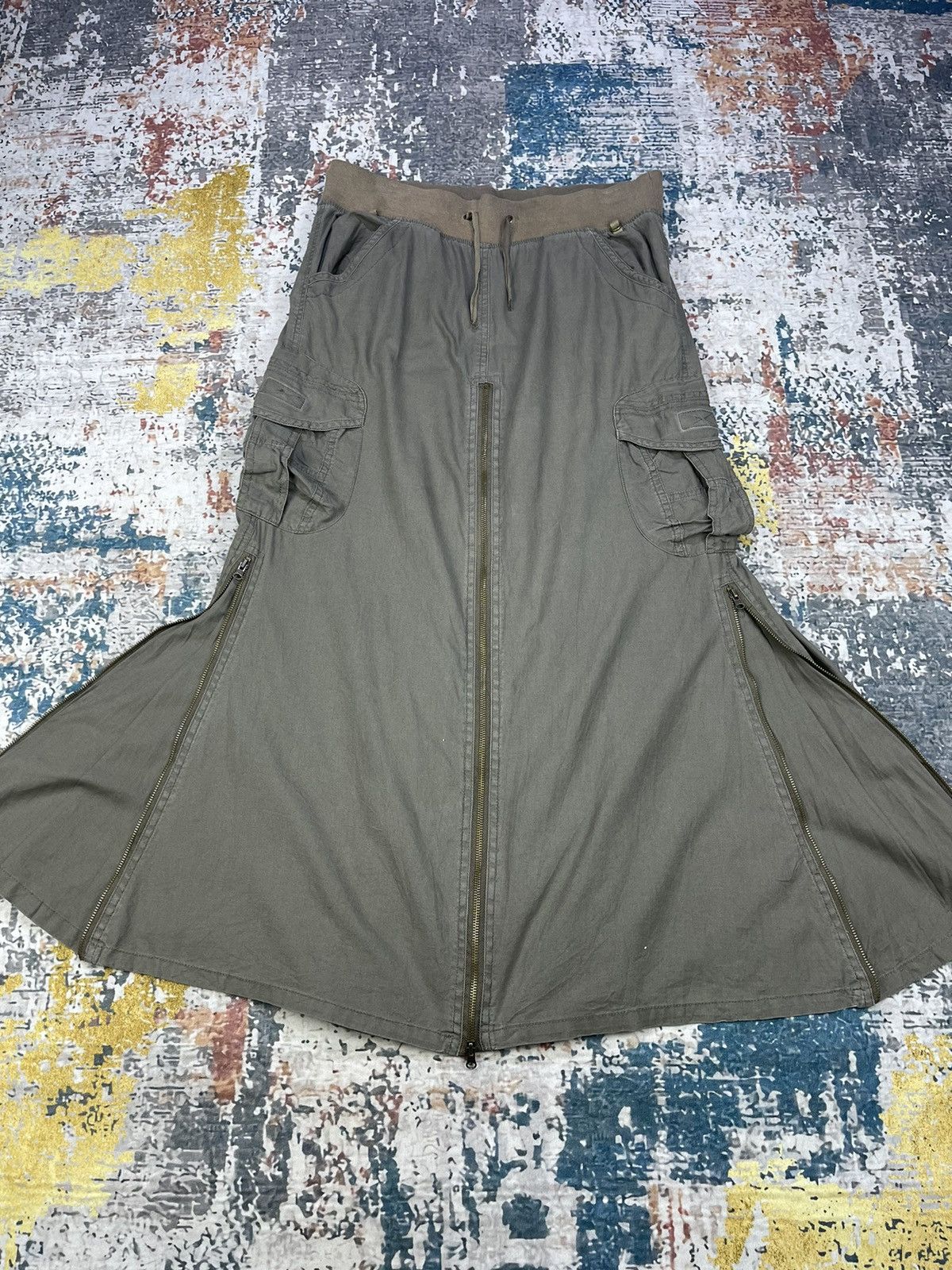 Le Grande Bleu (L.G.B.) Steals🔥G.O.A Styles Flared Cargo Skirts Size 31" - 5 Thumbnail