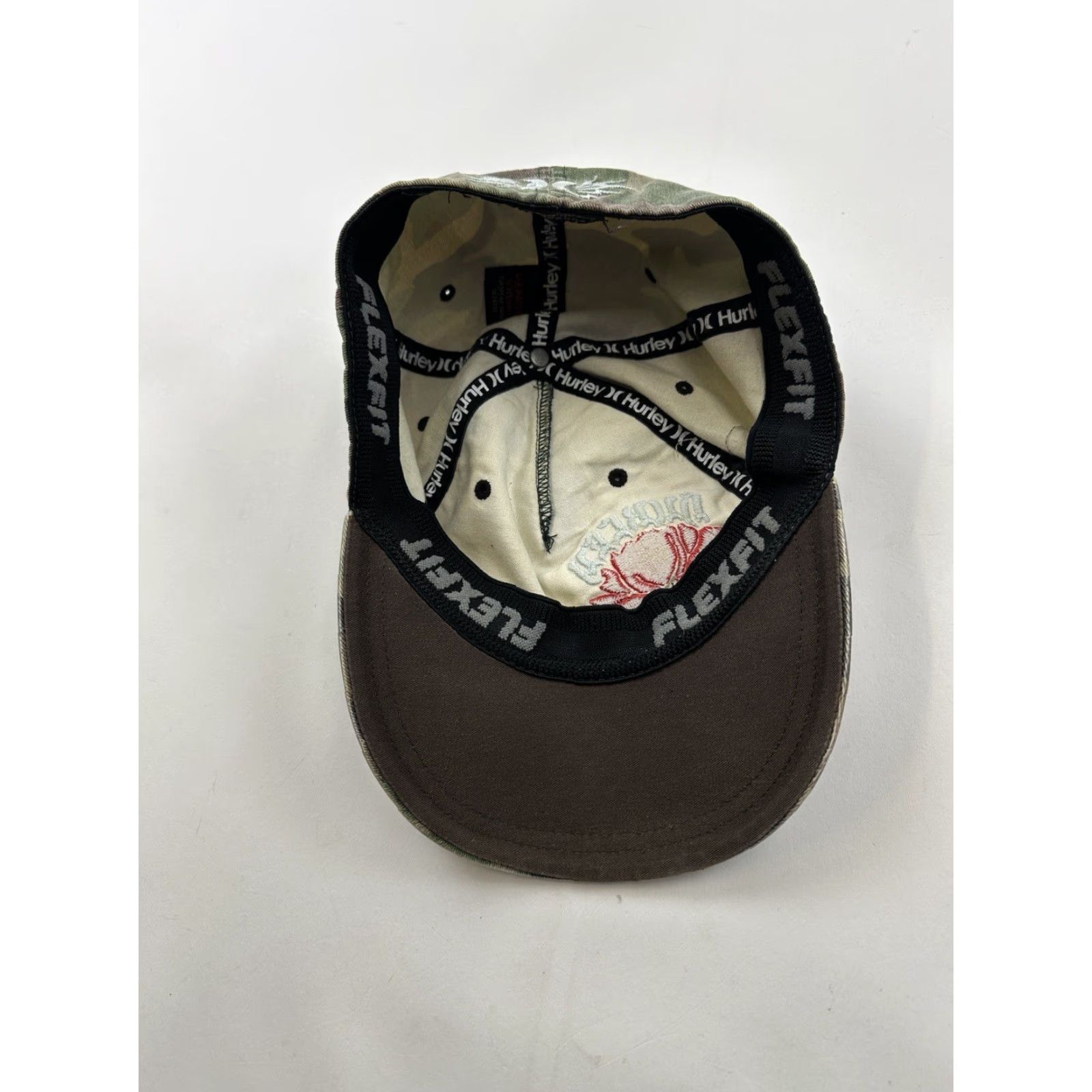 Hurley Hurley Hat Fitted Cap One Size Mens Camouflage Camo Print Flexfit Y2K Vintage Size ONE SIZE - 6 Thumbnail