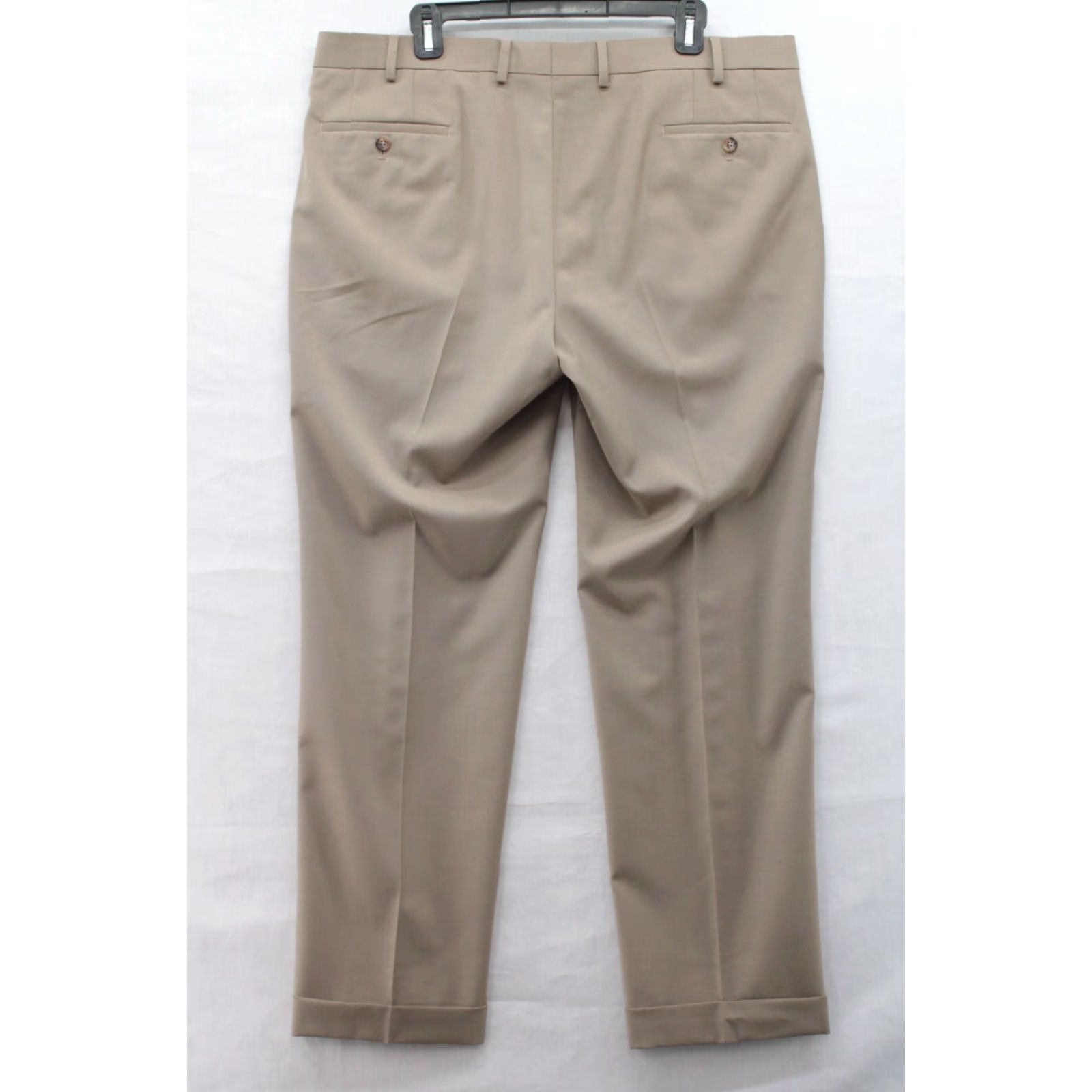 Ralph Lauren Lauren Ralph Lauren Pants Men's 38 Beige Pleated Cuffed Performance Wool Blend Size US 40 / EU 56 - 3 Thumbnail