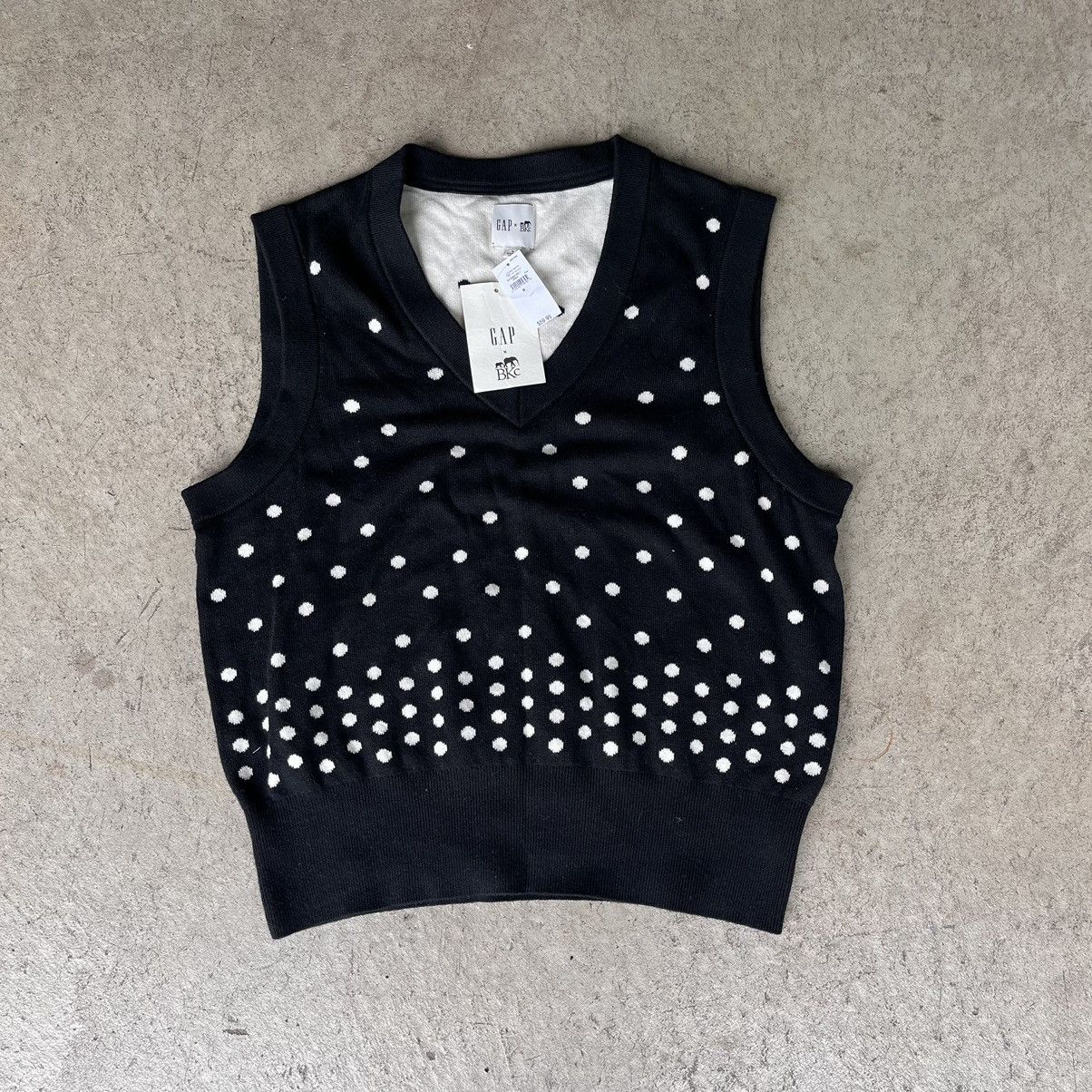 image of Sold Out Gap X Brooklyn Circus Sweater Vest Polka Dot Knit in Black, Men's (Size Small)