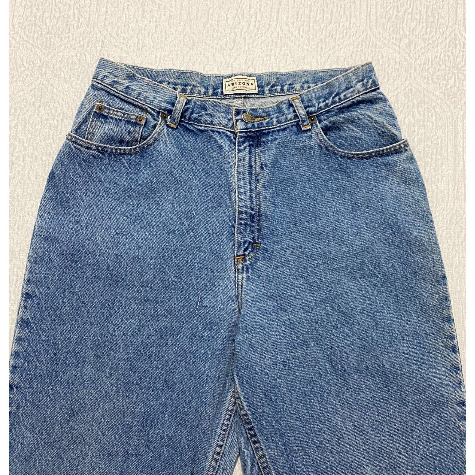 Vintage VINTAGE Arizona Jeans High Rise Size 13 Short Blue Light Wash 90s Womens Jeans Size 30" / US 8 / IT 44 - 4 Thumbnail
