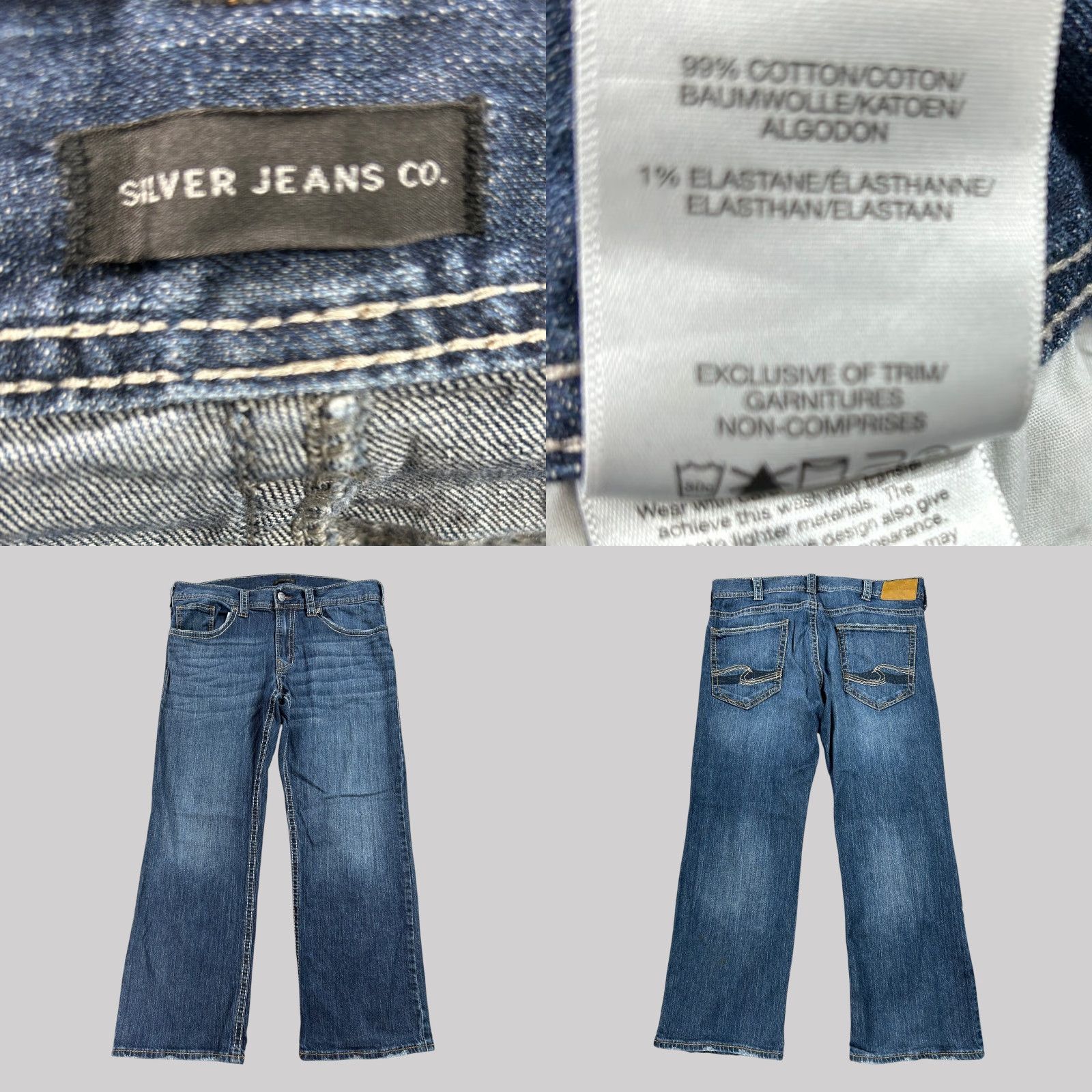 Silver Jeans Co. VINTAGE Size US 36 / EU 52 - 8 Thumbnail
