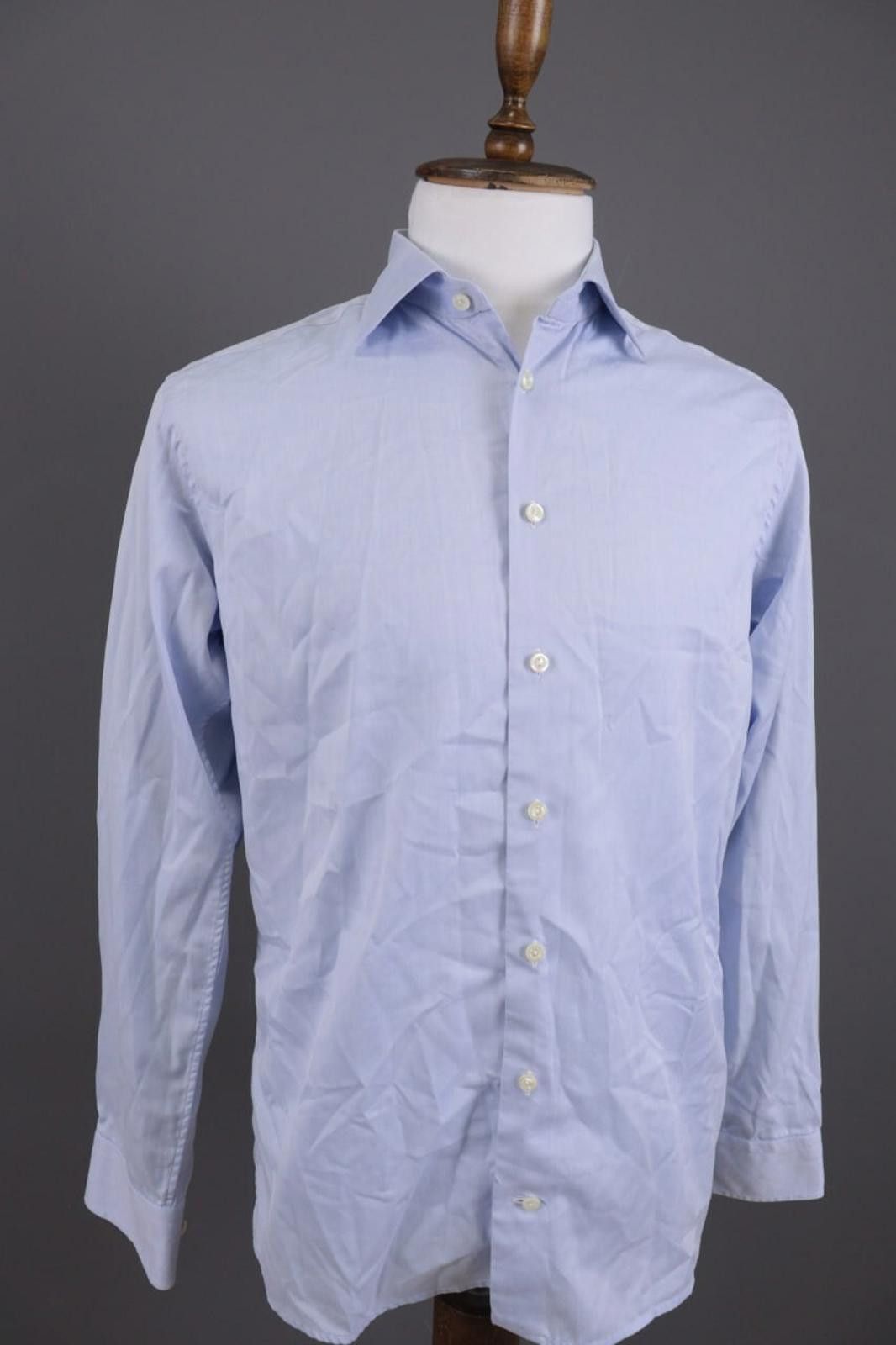 Eton Eton Slim Fit Siognature Twill Dress Shirt Size 16 41 L Size US M / EU 48-50 / 2 - 4 Thumbnail