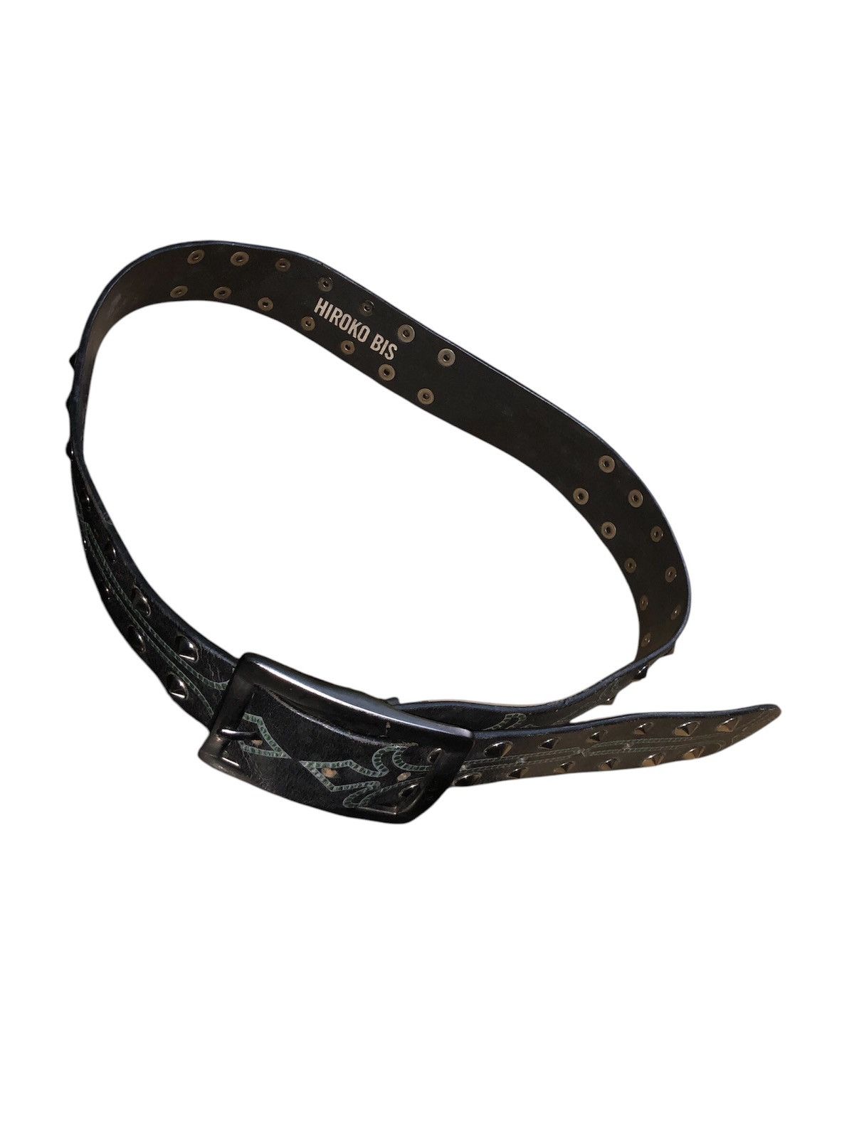 Designer × Japanese Brand × Vintage Leather Belt Hiroko Bis Japanese Brand Size 32 - 9 Thumbnail
